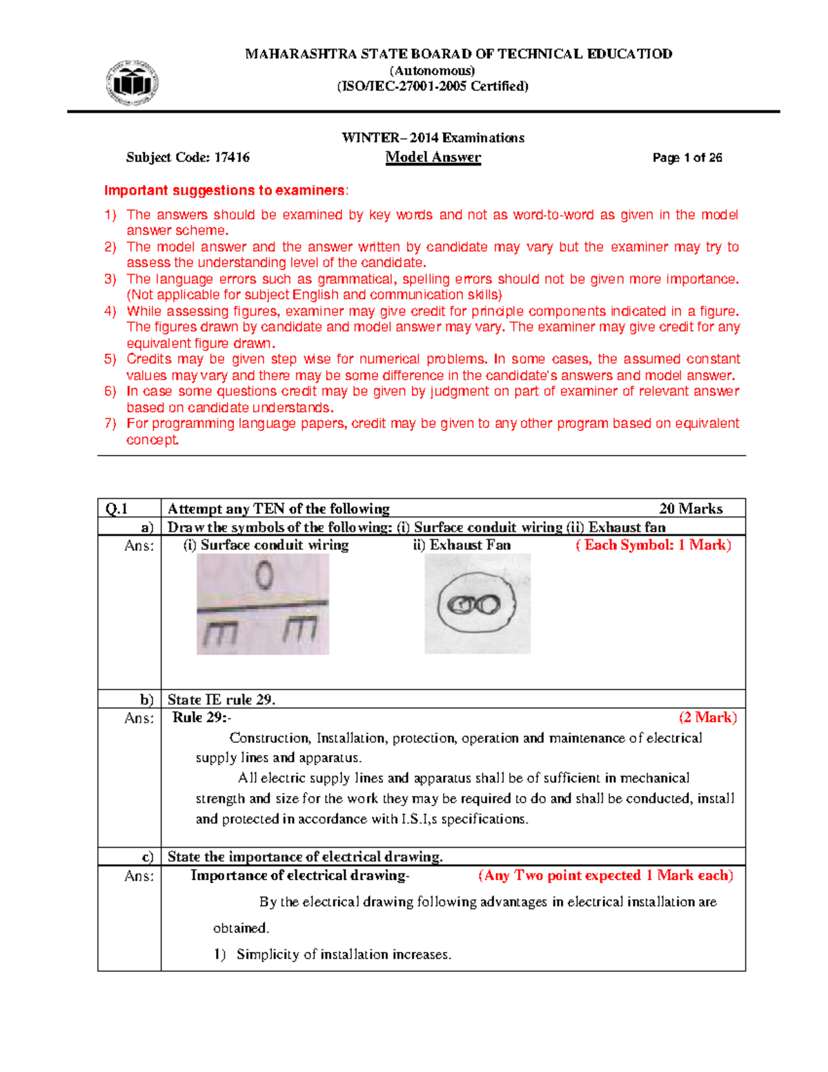 17416 2014 Winter Model Answer Paper - (Autonomous) (ISO/IEC- 27001 ...