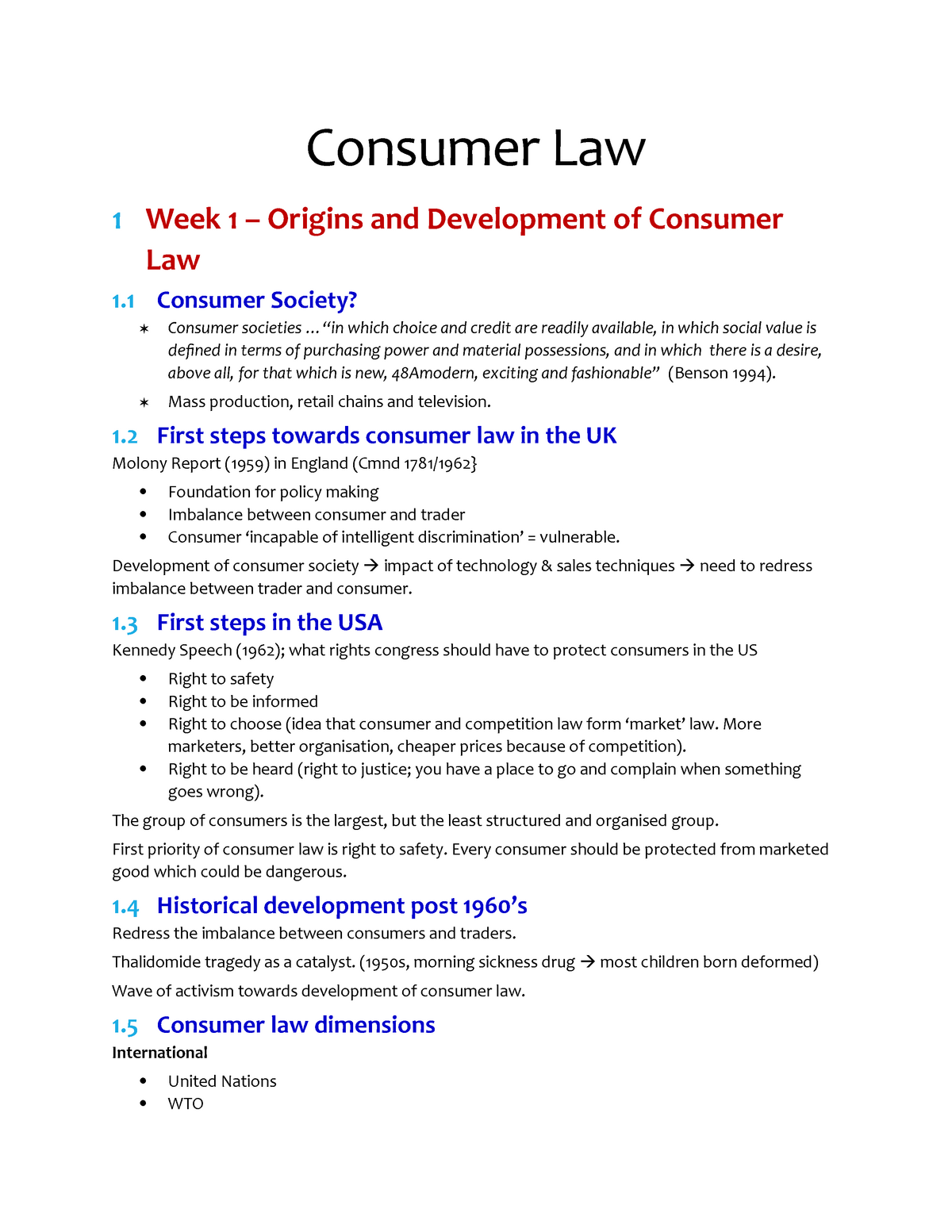 consumer law essay examples