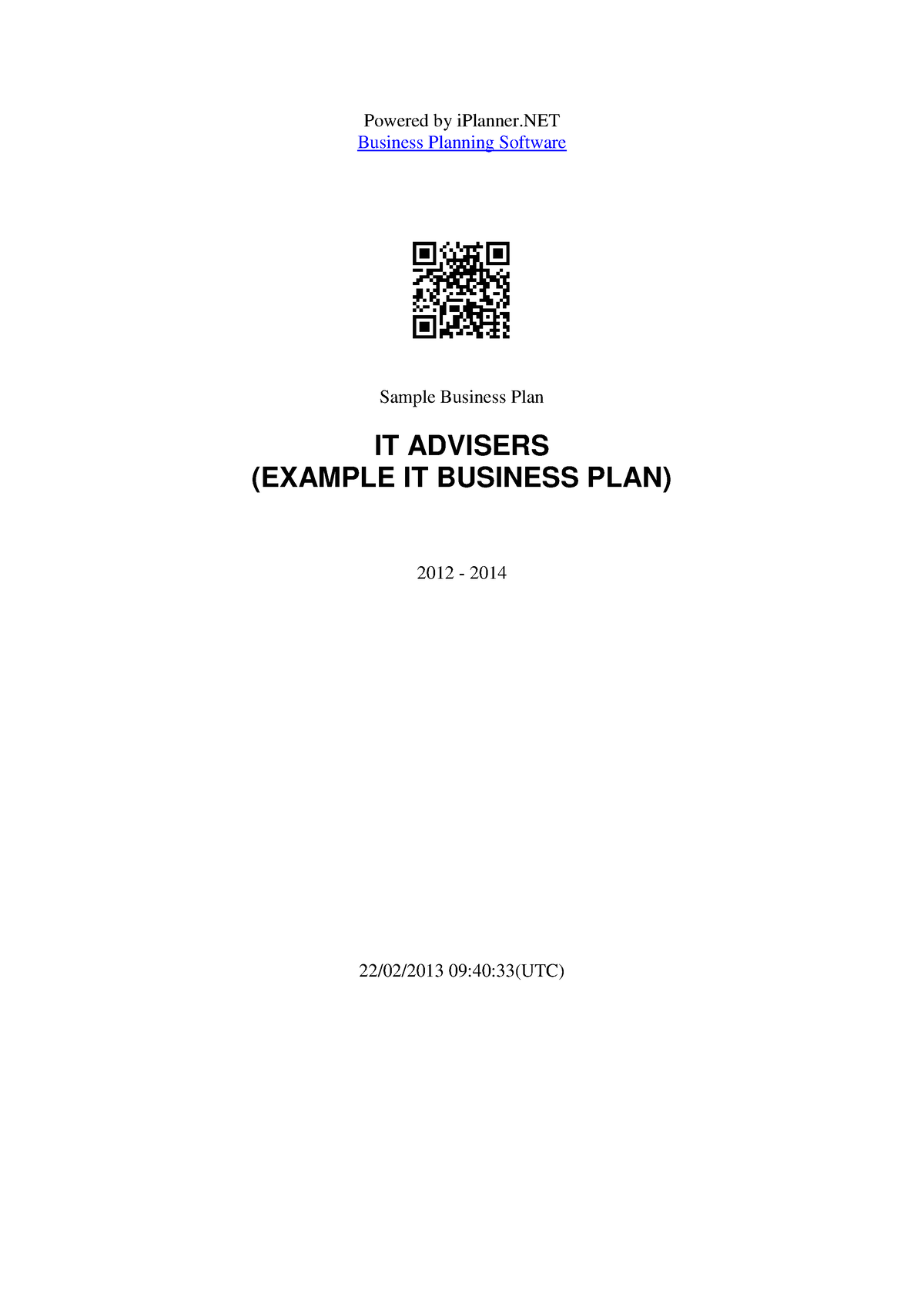 computer institute business plan