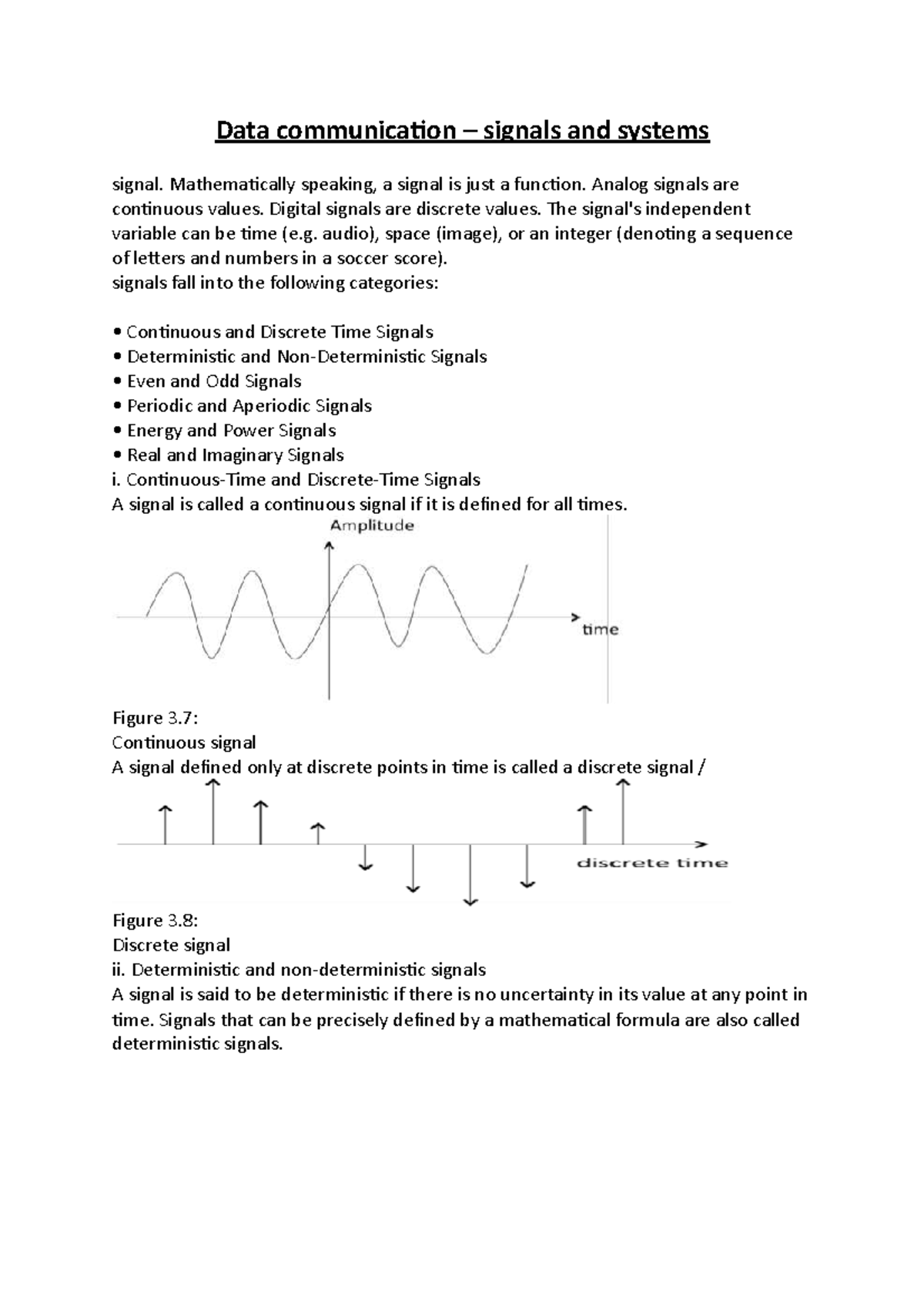 Data communication – signals and systems - Data communication – signals ...