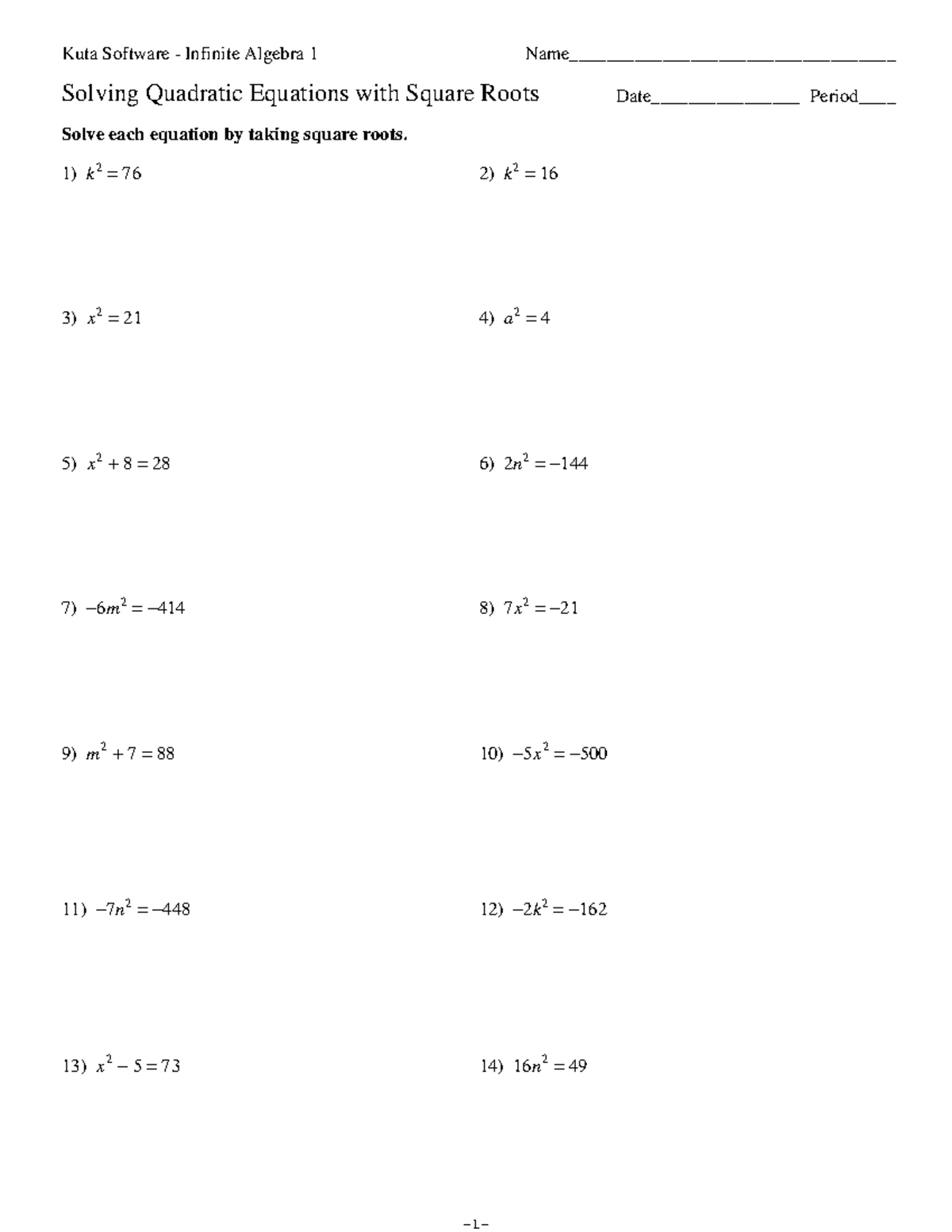 Solving+Quadratic+Roots - ©E n 270 E 1 k 2 F mKIuRtsaF ASNoEfatQwvaC ...