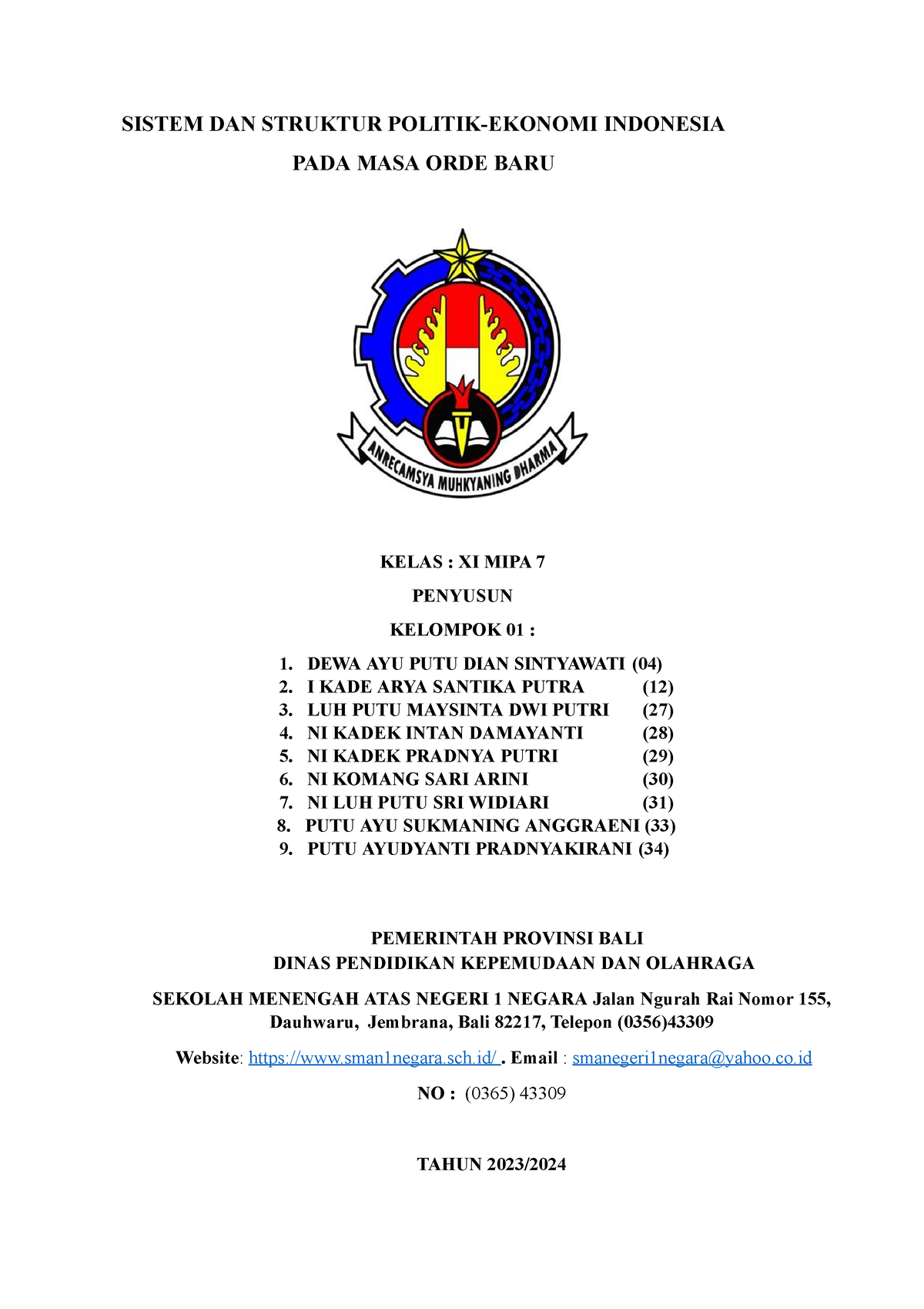 Sistem DAN Struktur Politik - SISTEM DAN STRUKTUR POLITIK-EKONOMI ...