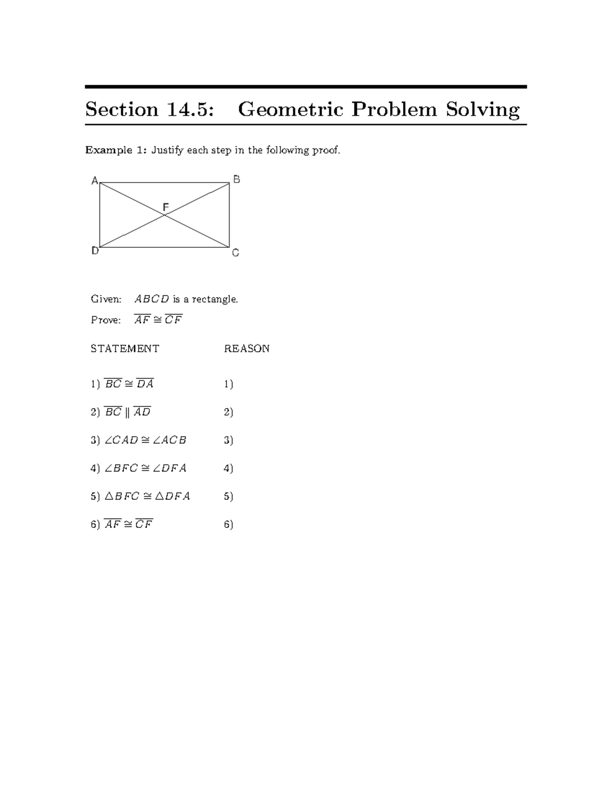 example of geometric problem solving