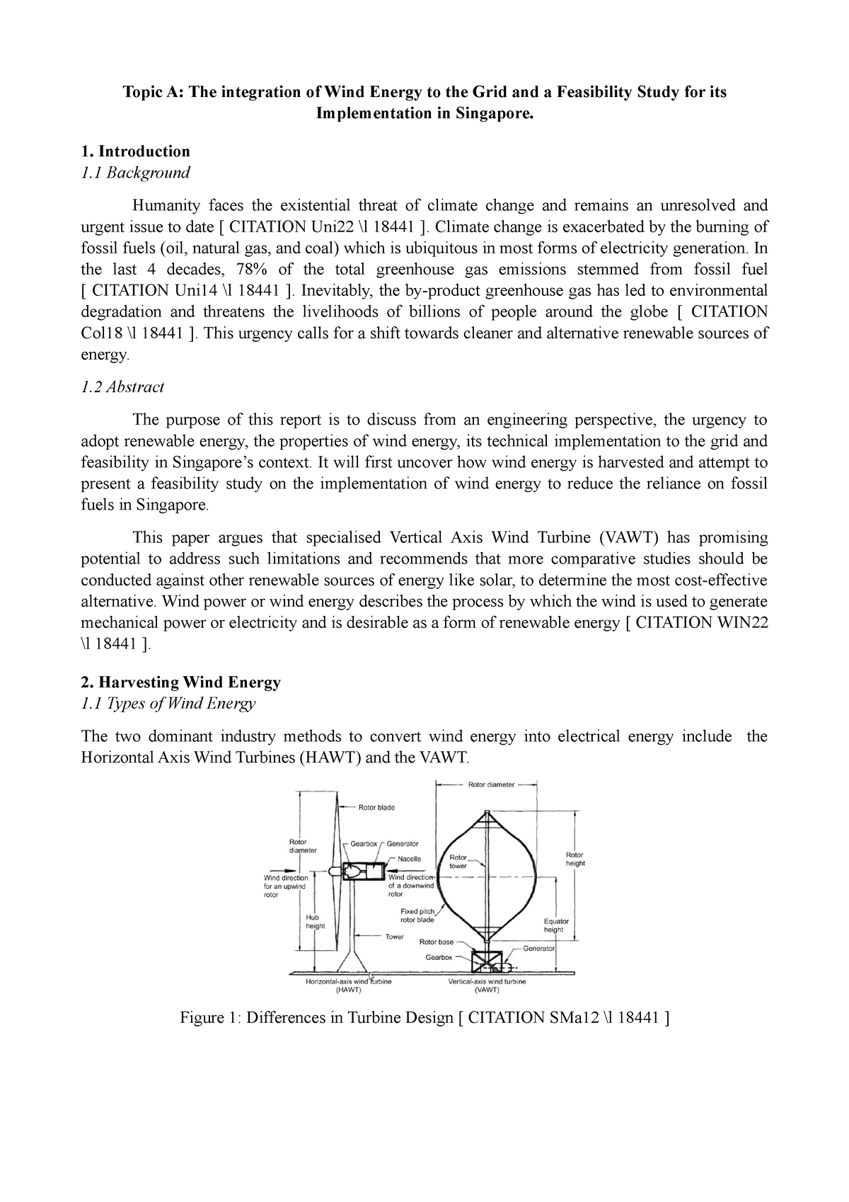 assignment on wind energy