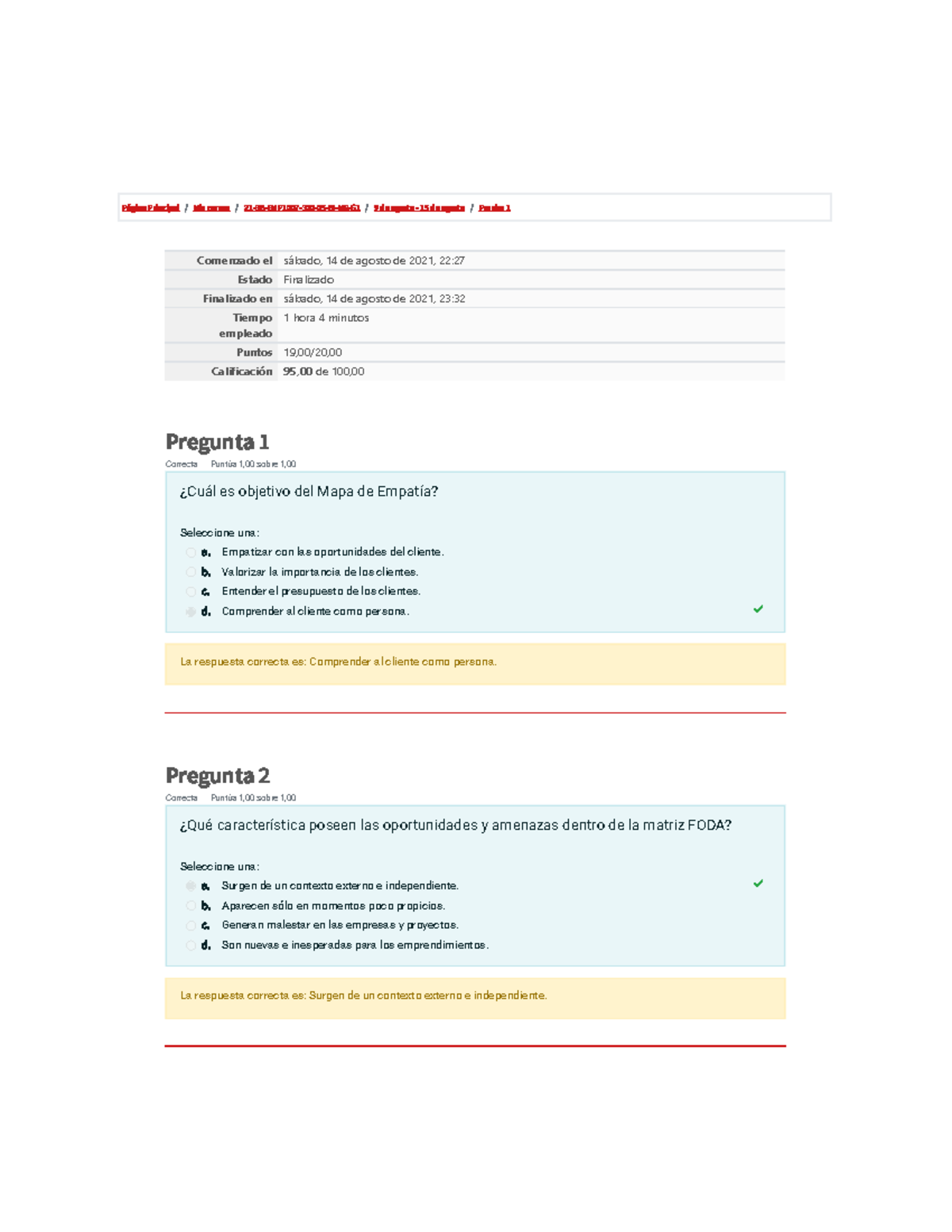 Prueba 1-Emprendimiento - Página Principal / Mis Cursos / 21-3B-EMP1007 ...