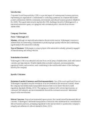 BUS 3306 Business and Society Unit 2 WA - Written Assignment Unit 2 ...