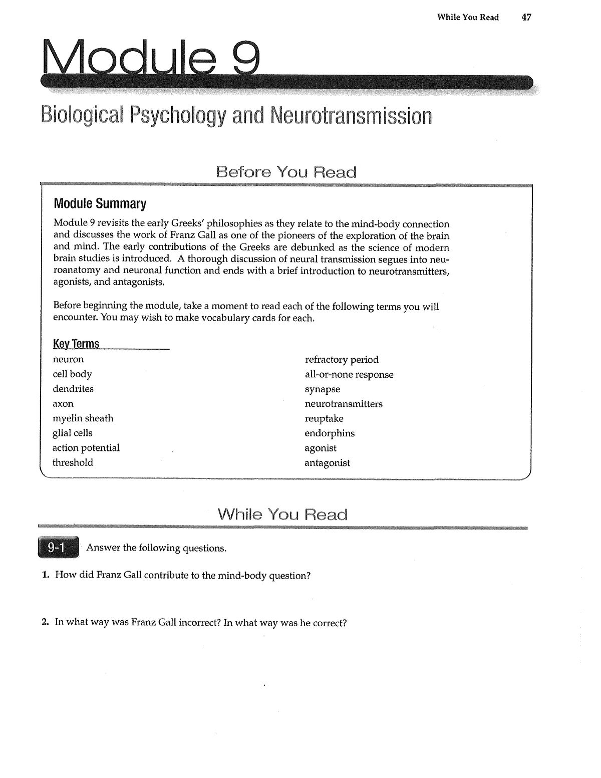 Strive Workbook 9-15 - This is a study guide for AP Psychology - Studocu