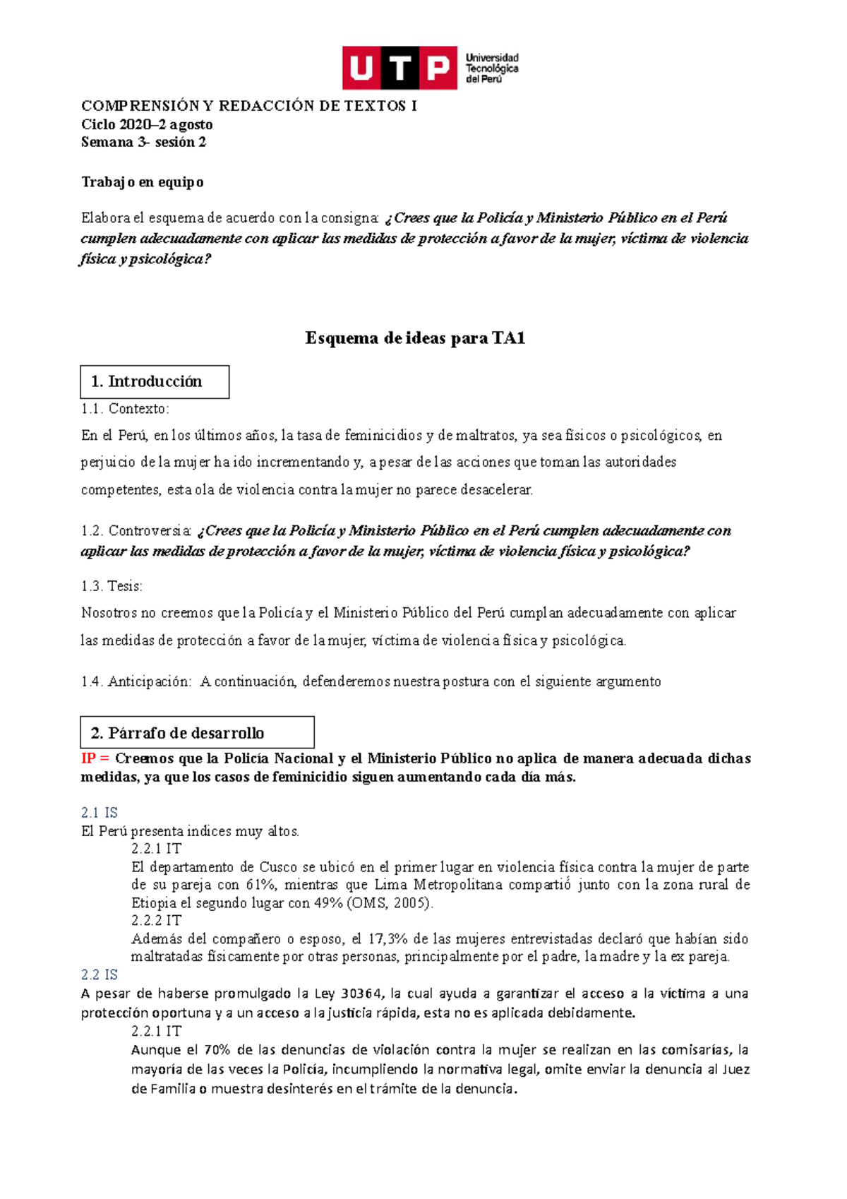 S03.s2-Esquema Para TA1 (material) 2020 2- Agosto - COMPRENSIÓN Y ...