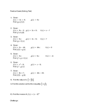 Quadratic Functions Cheat Sheet Key - General Mathematics - Studocu
