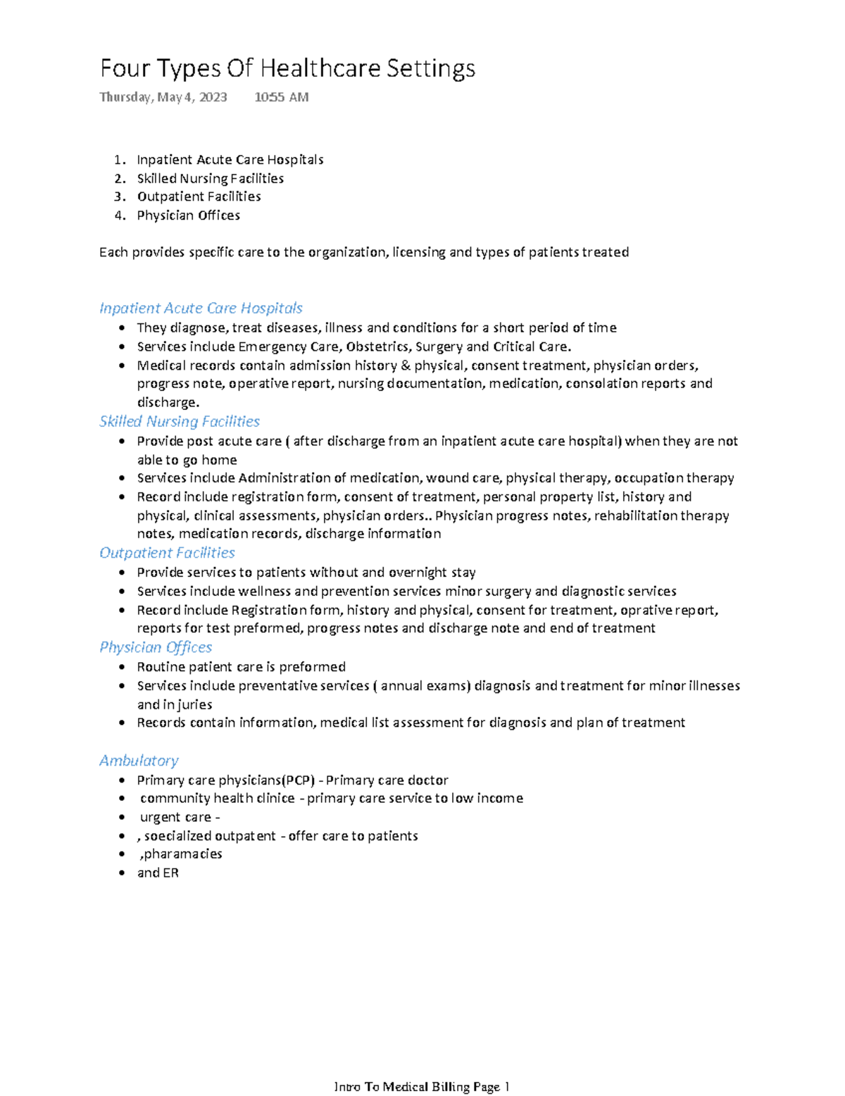 four-types-of-healthcare-settings-inpatient-acute-care-hospitals