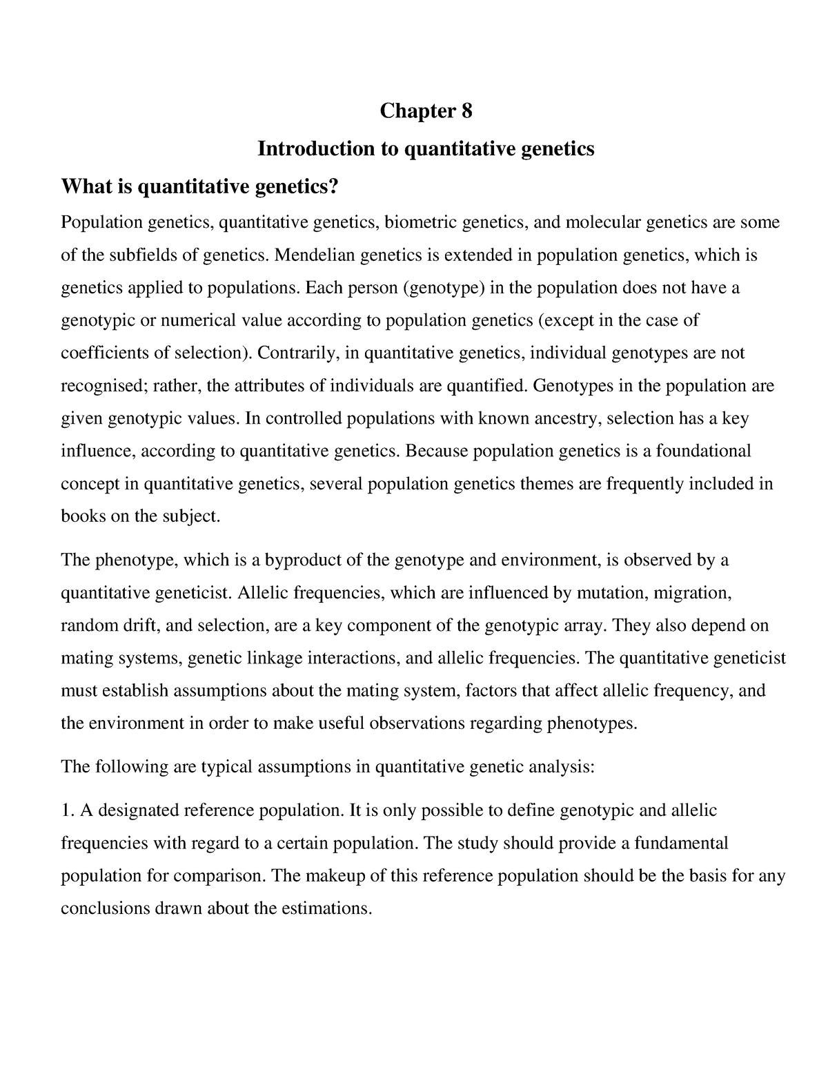 Principles Of Plant Genetics And Breeding 54 - Chapter 8 Introduction ...