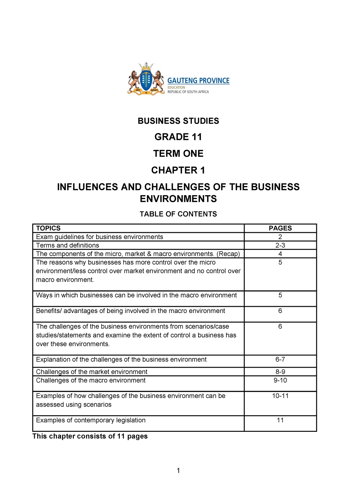 business studies grade 11 essays pdf term 1 2023