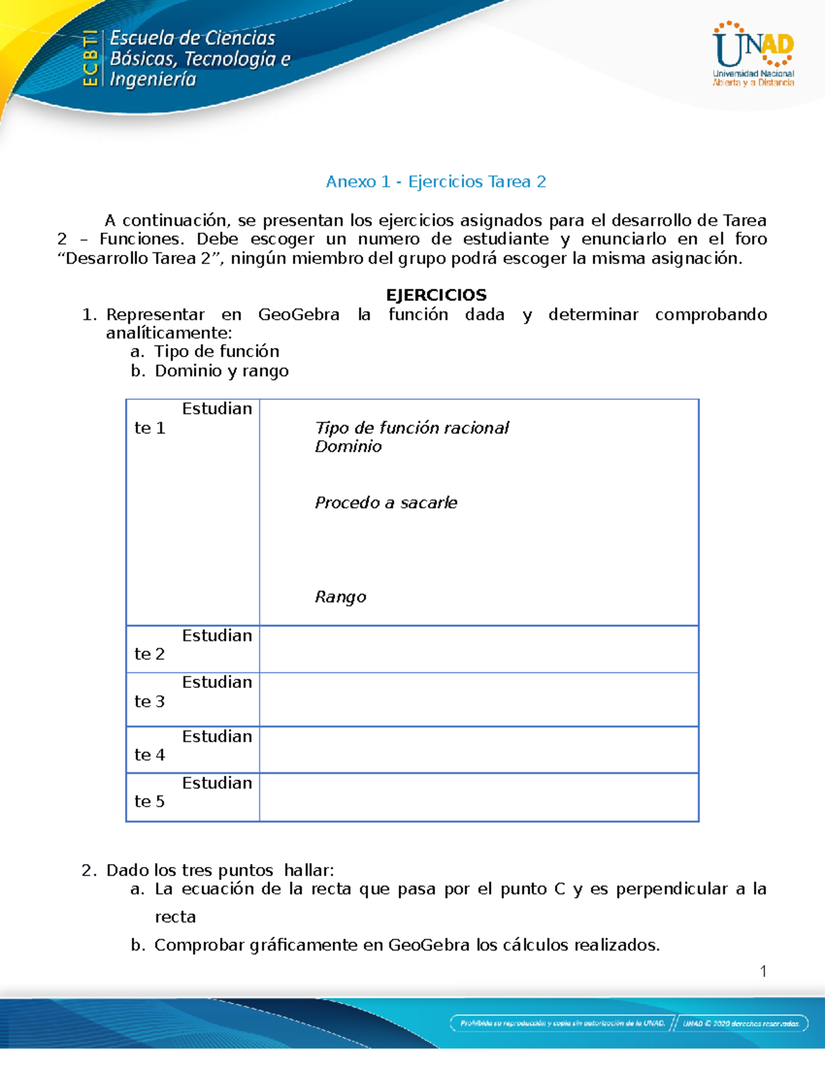 Anexo Tarea 2 - Anexo 1 - Ejercicios Tarea 2 A Continuación, Se ...