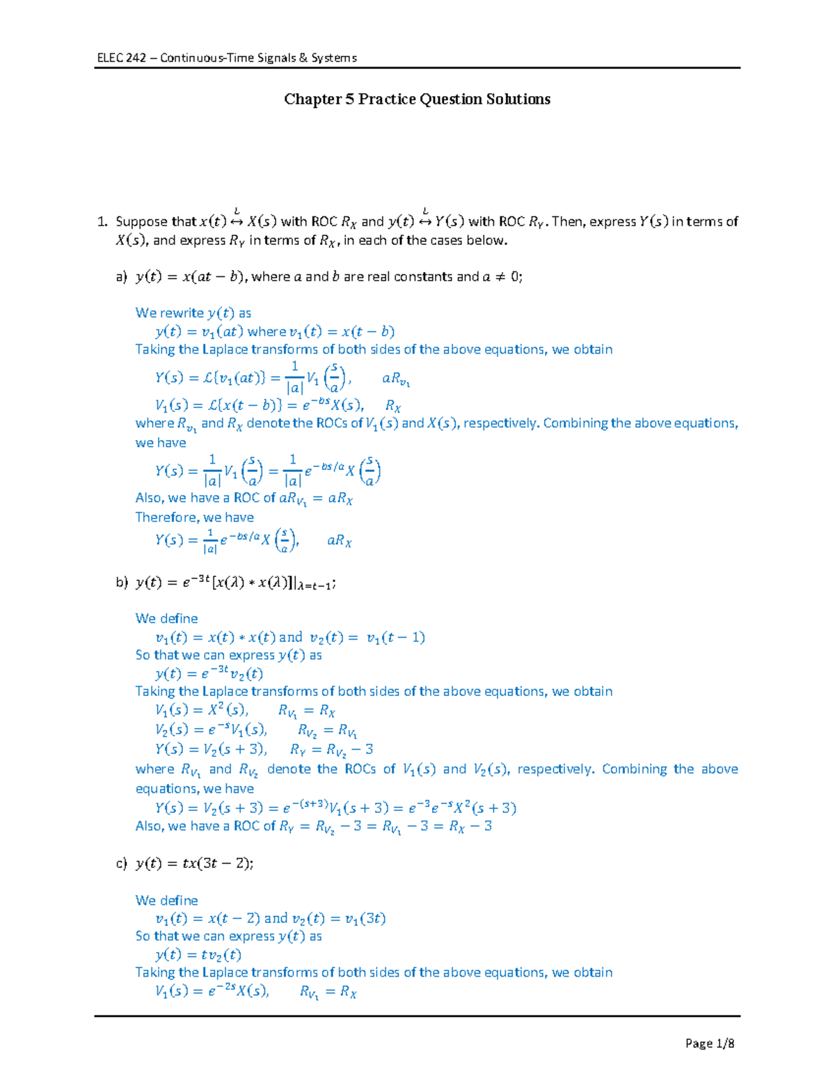 Elec 242 Practice 5 solutions - Chapter 5 Practice Question Solutions ...