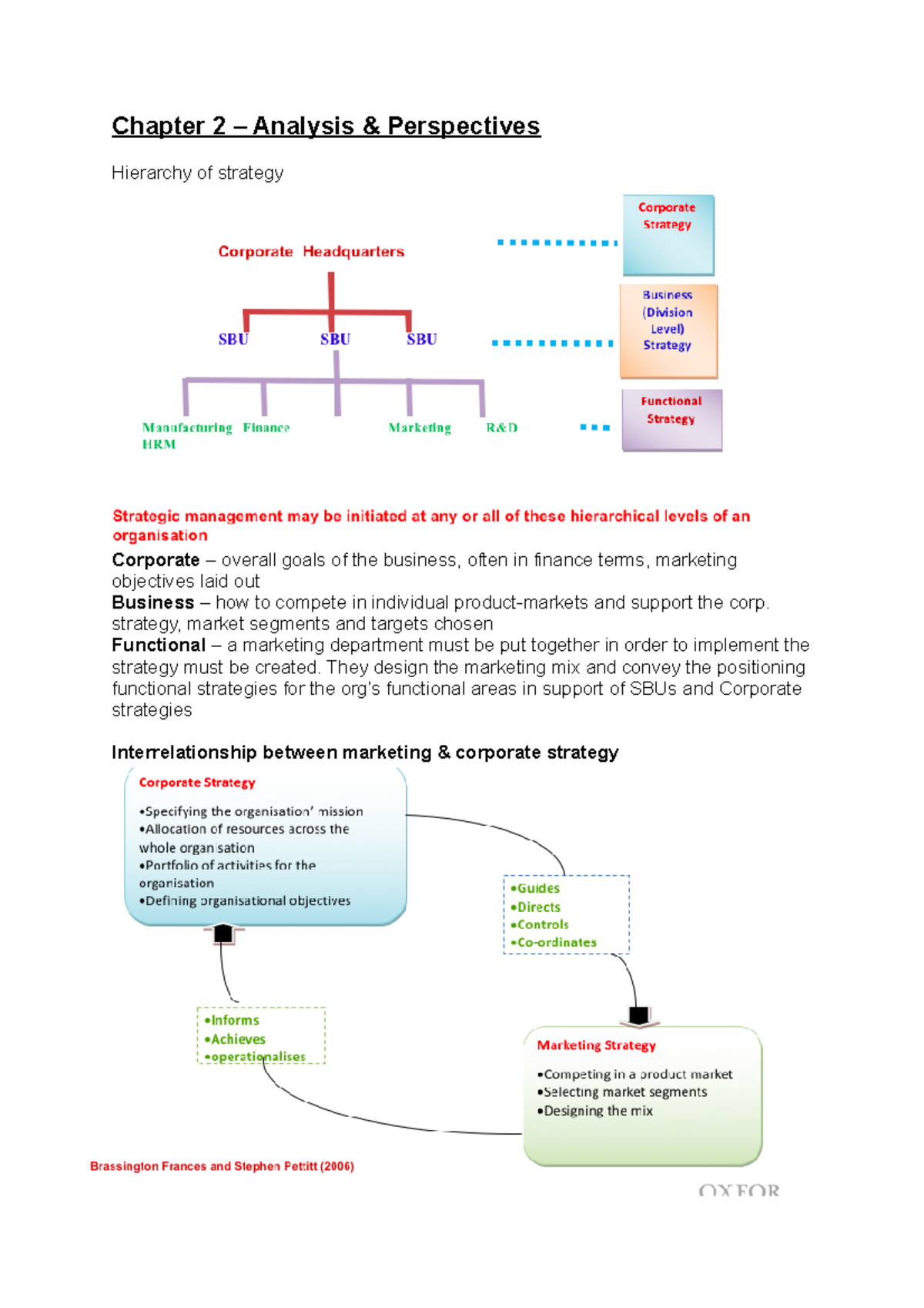 Chapter 2 - analysis and perspectives - Chapter 2 Analysis Perspectives ...