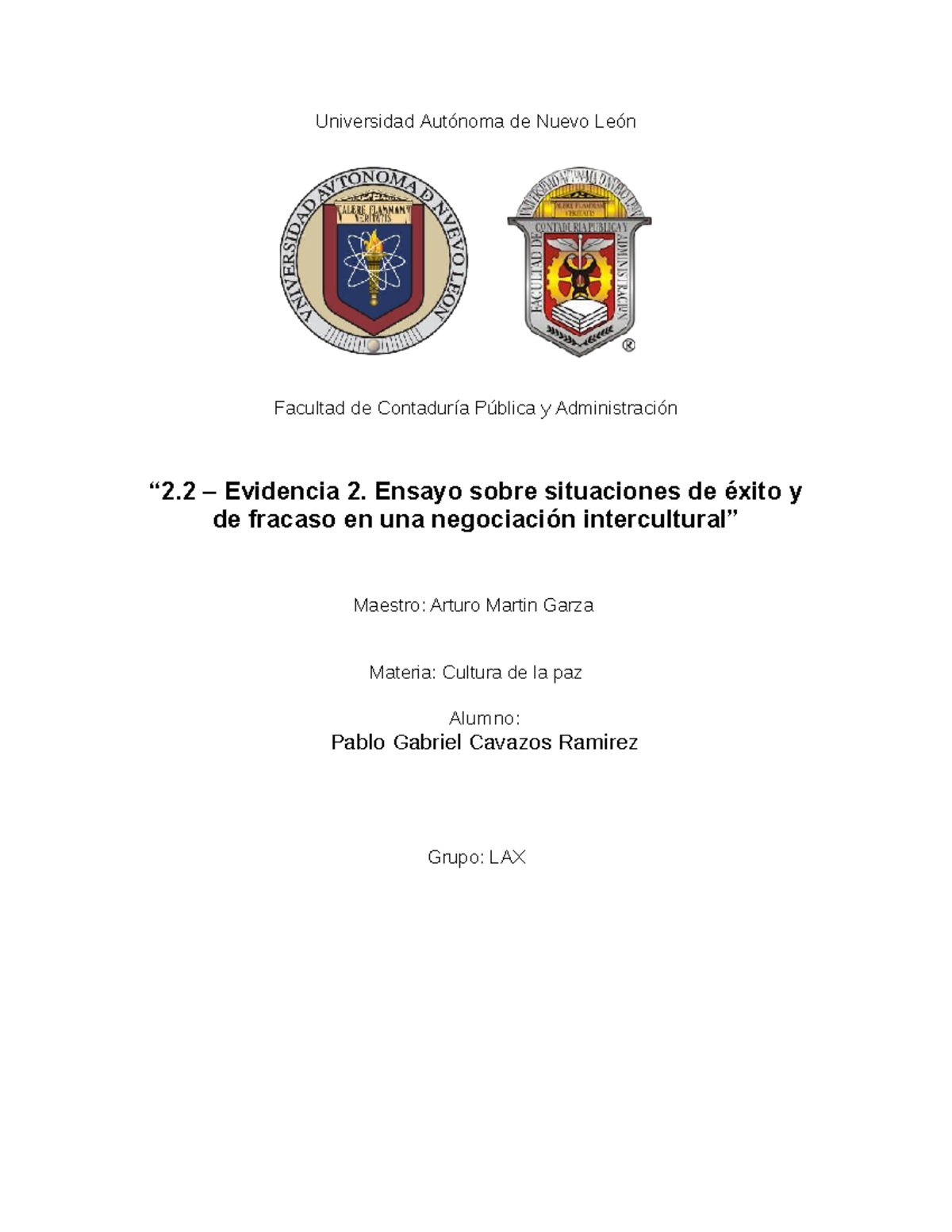 Evidencia 2 - def - Universidad Autónoma de Nuevo León Facultad de ...