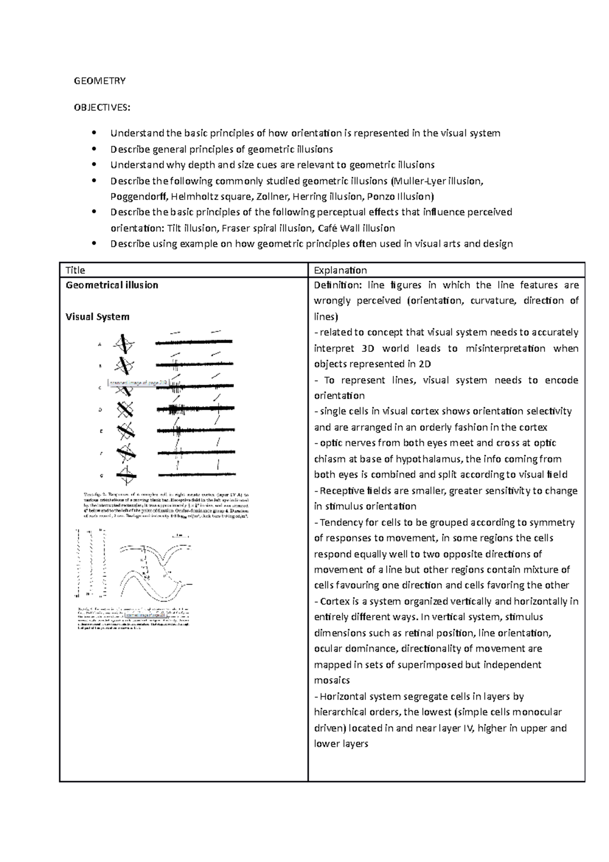 Geometry - This note provides basic information from the slides and ...