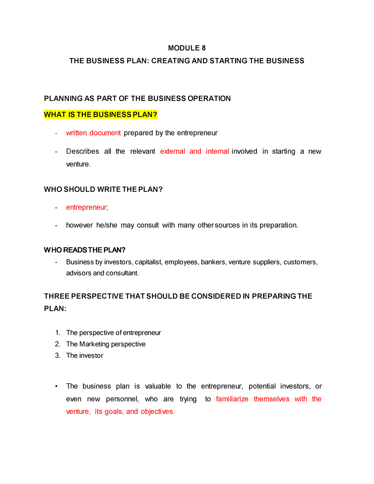 business plan macabo pdf