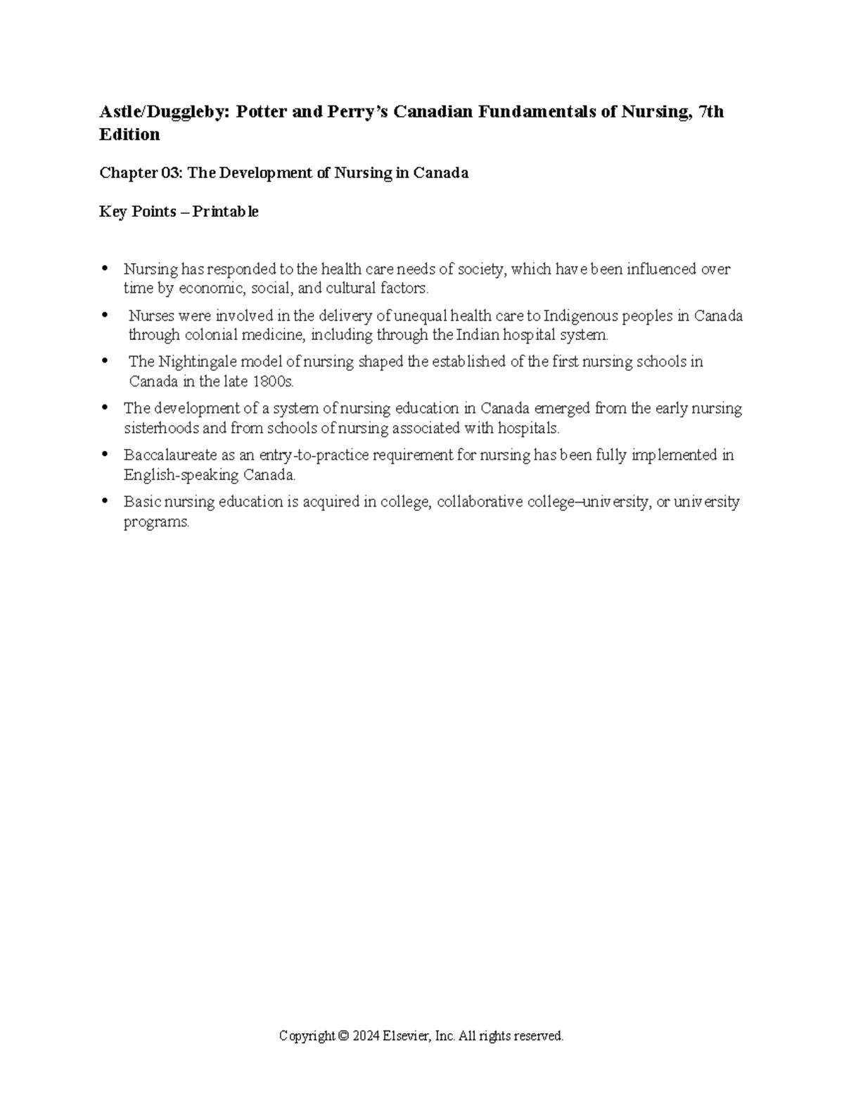 Chapter 003 - Potter and Perry’s Canadian Fundamentals of Nursing, 7th ...