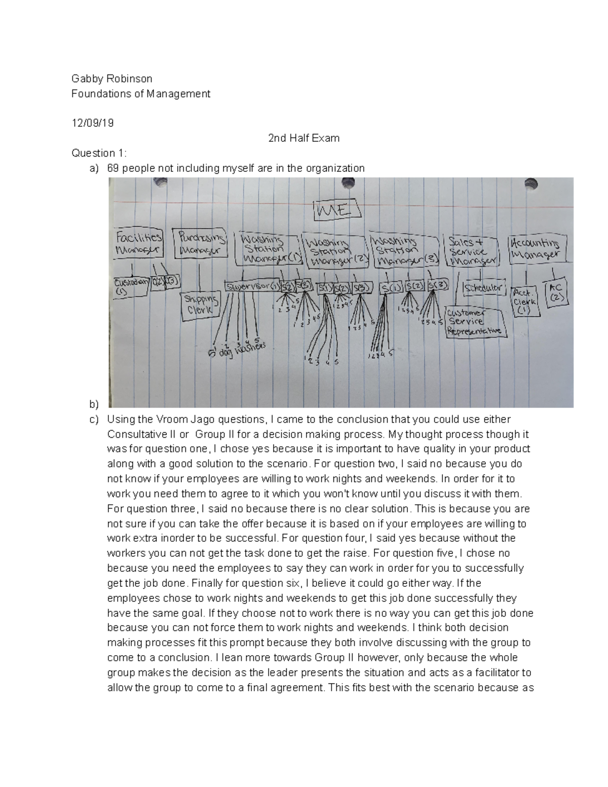 MGMT- 2nd Half Exam - Notes With Exam Questions And Answers - Gabby ...