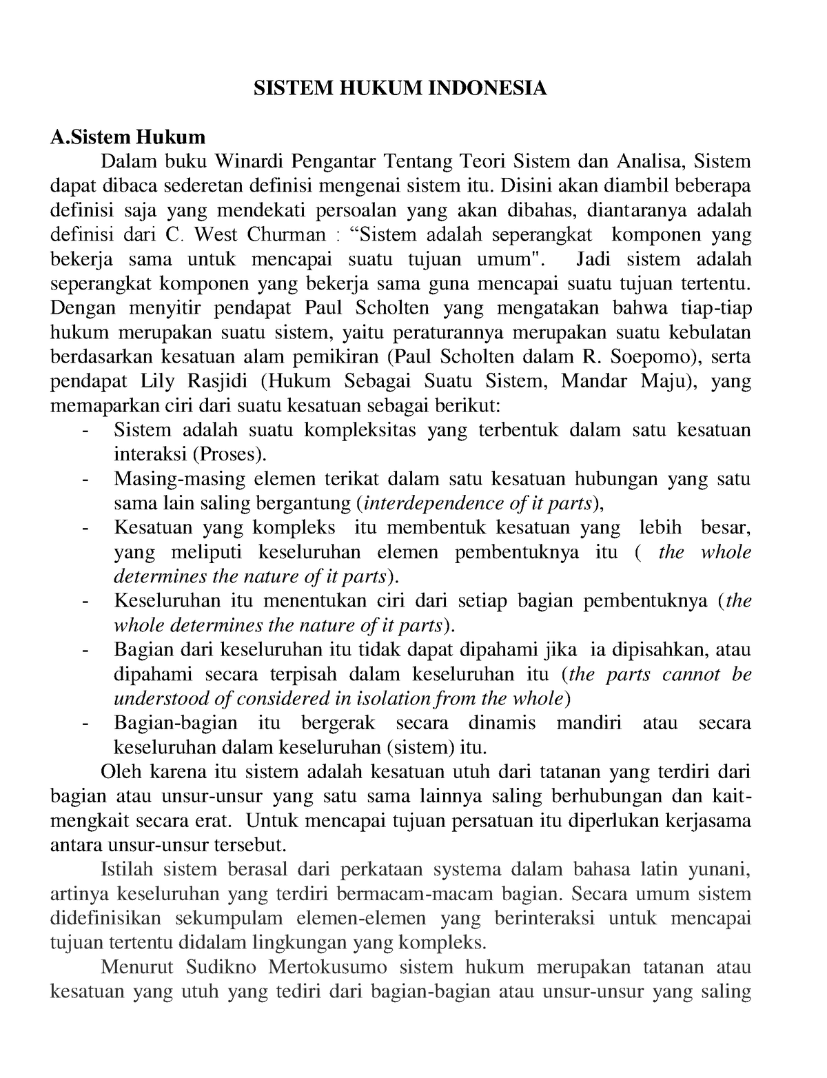 Sistem Hukum Di Indonesia - SISTEM HUKUM INDONESIA A Hukum Dalam Buku ...