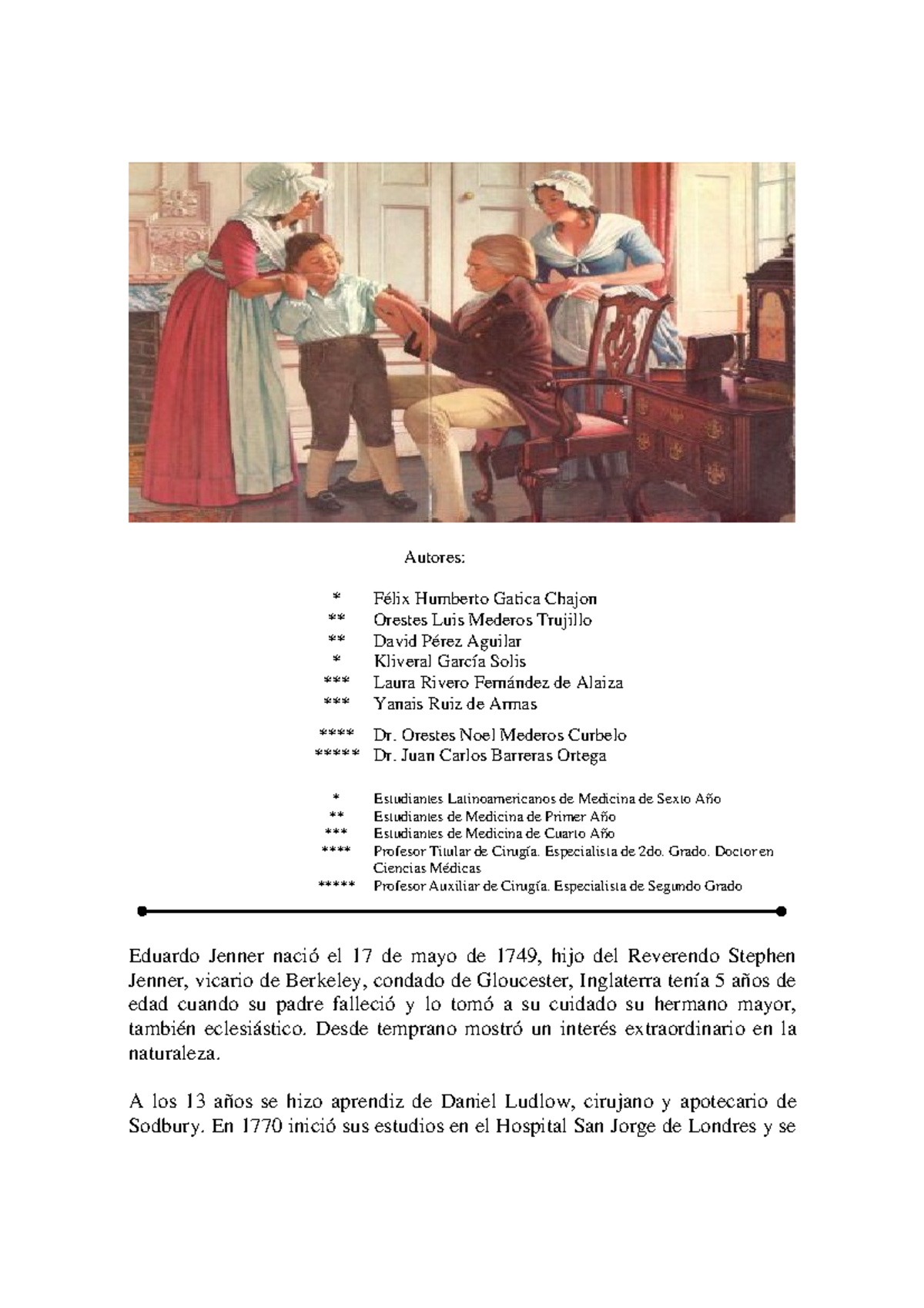 3. Edward Jenner - WWWWWWWWWWWWW - Autores: Félix Humberto Gatica ...
