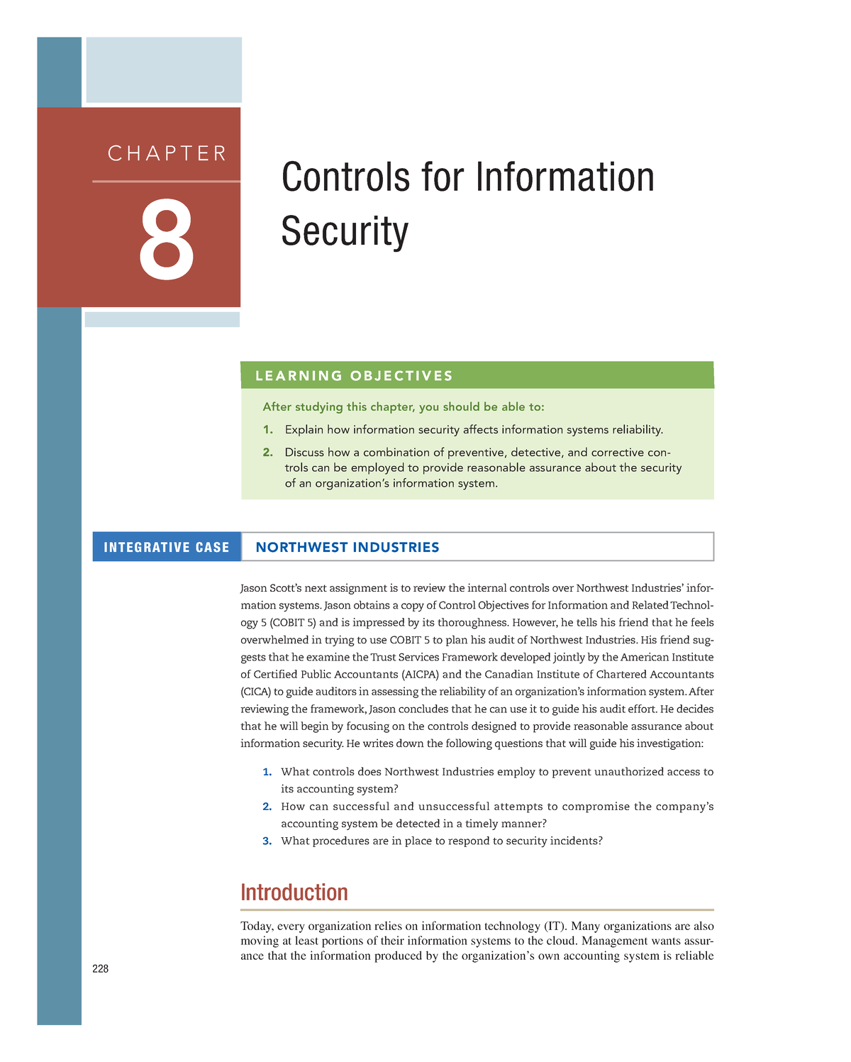 Accounting Information Systems 13th Chapter 8 - 228 ####### L E A R N I ...