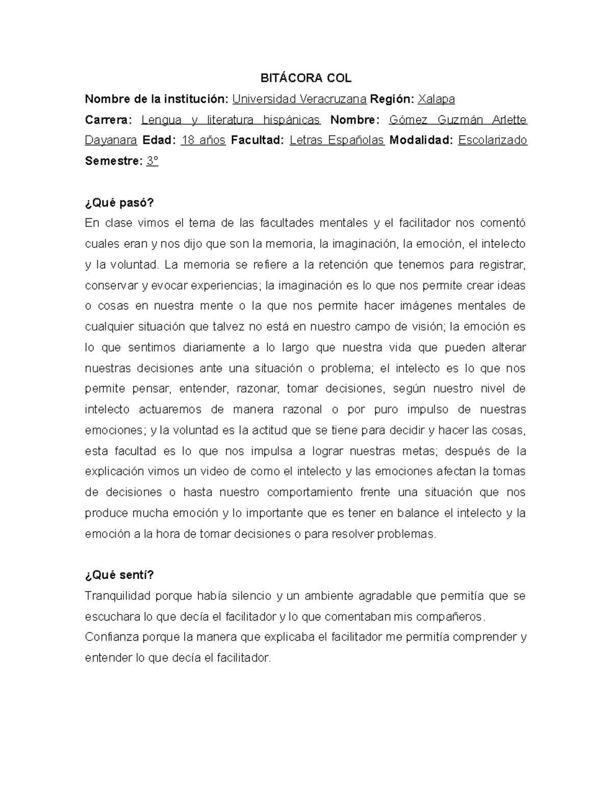 Bitácora COL - bitácora col - BITÁCORA COL Nombre de la institución ...