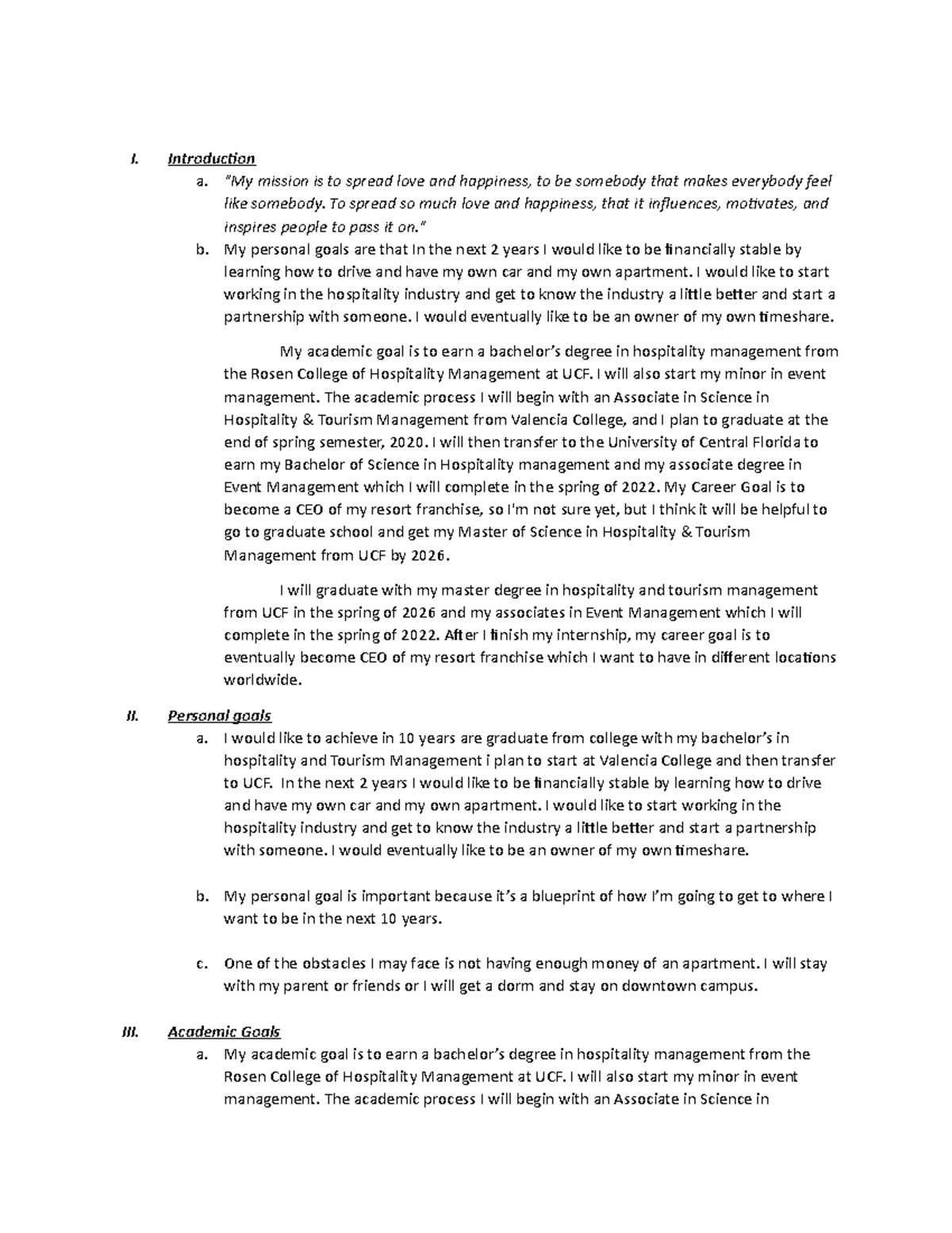 Purpose Paper Outline - I. Introduction A. 