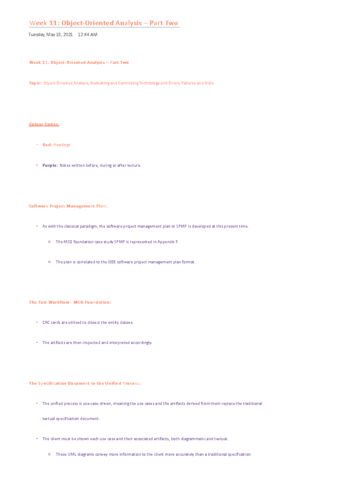 COMP1010 - Week 11 - Object-Oriented Analysis - Part Two - Week 11 ...