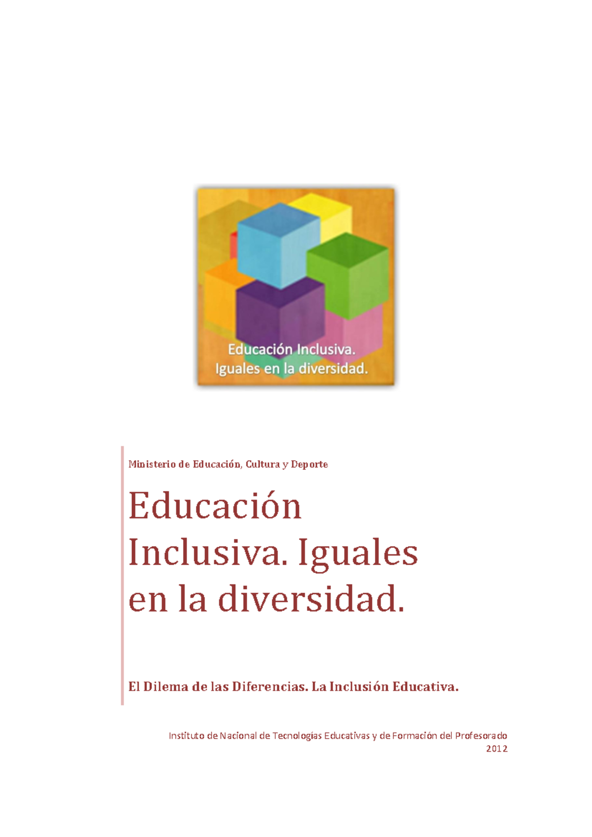 Educación Inclusiva - Docuemento sobre estrategias para la inclusion en ...