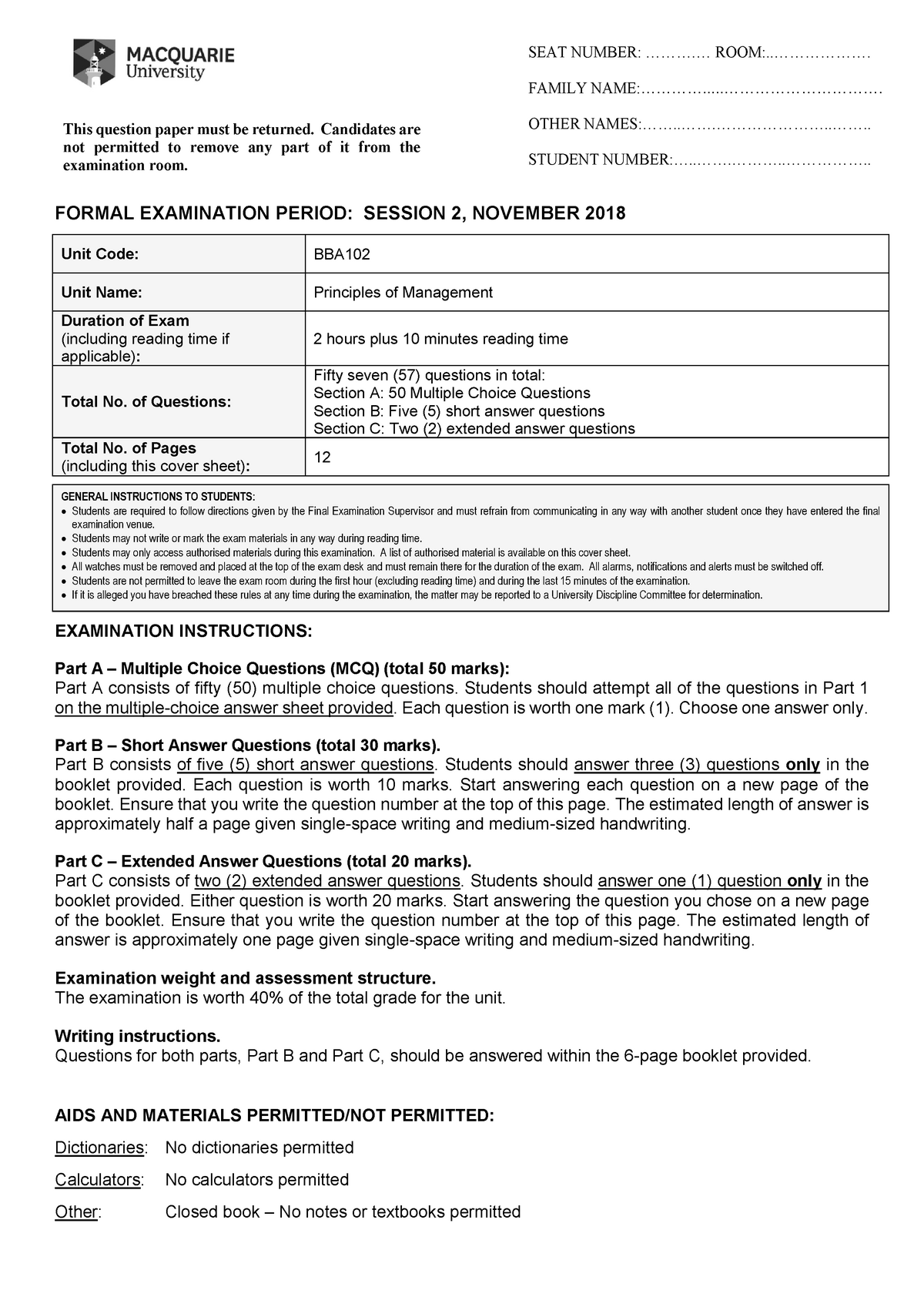 exam-november-2018-questions-seat-number-room