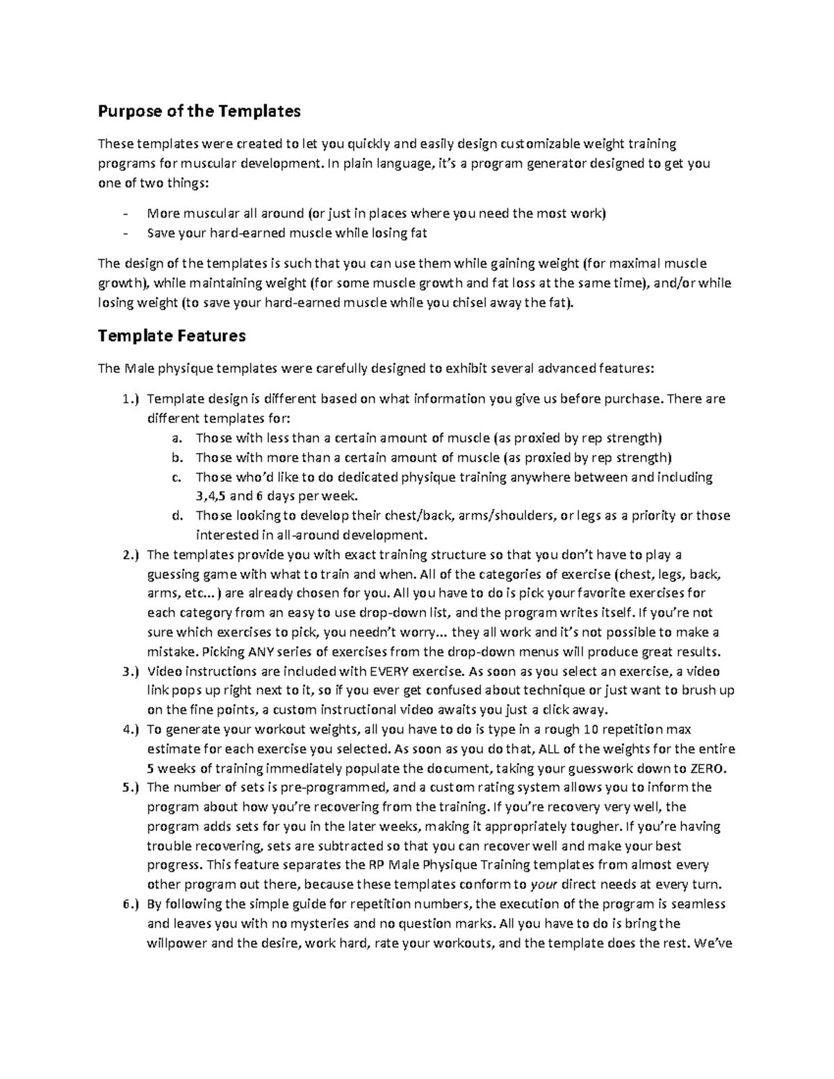 MPT Intro to Templates - Purpose of the Templates These templates were ...