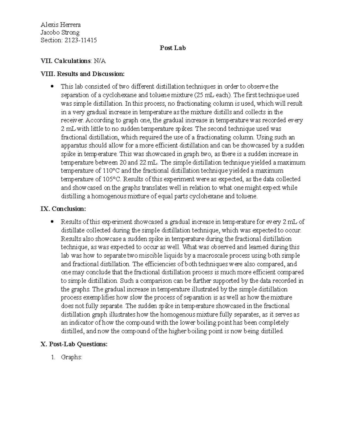 Post-Lab 2 - Lab work - Alexis Herrera Jacobo Strong Section: 2123 ...