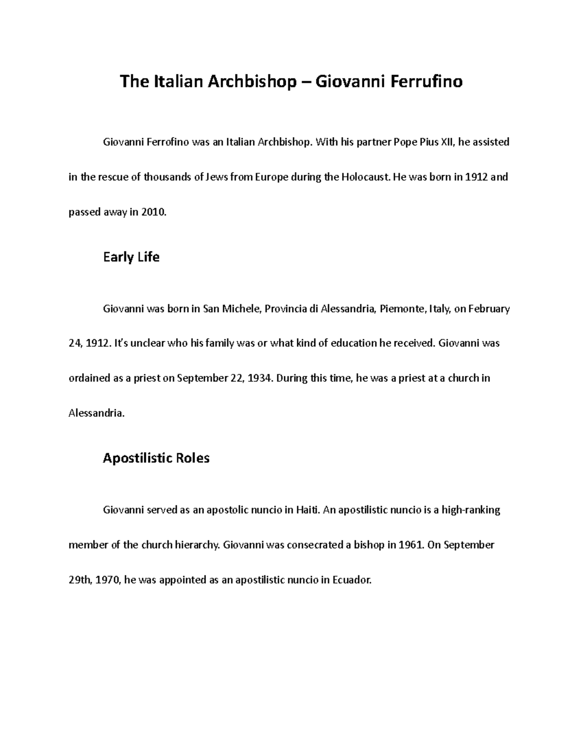 Giovanni ferrofino The Italian Giovanni Ferrufino