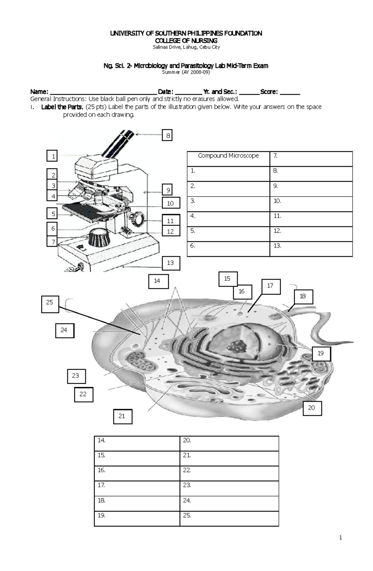 Mid terms (Repaired) - Sample test - UNIVERSITY OF SOUTHERN PHILIPPINES ...