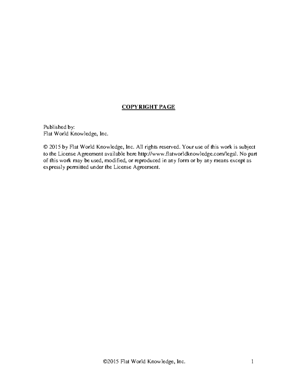 Bauer 2 - Lecture notes - COPYRIGHT PAGE Published by: Flat World ...
