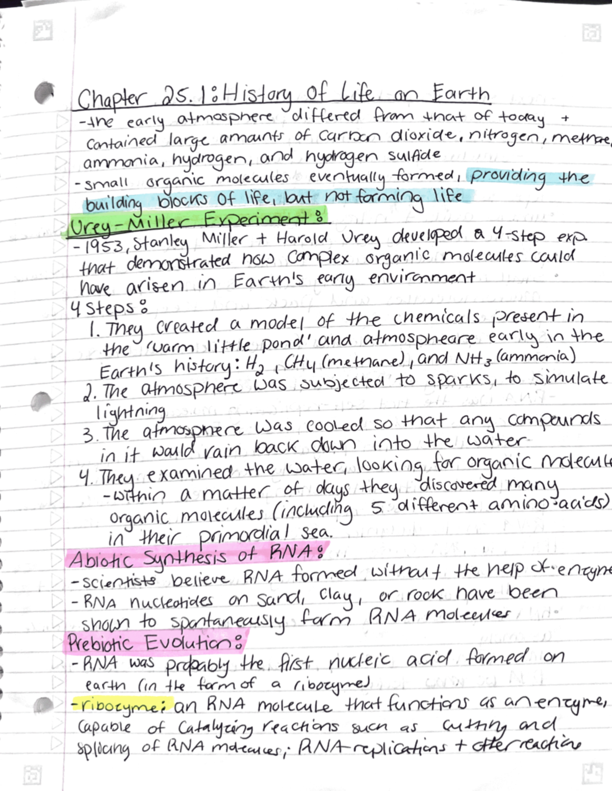 Biology Notes Chapter 25 - BIO 151 - Studocu