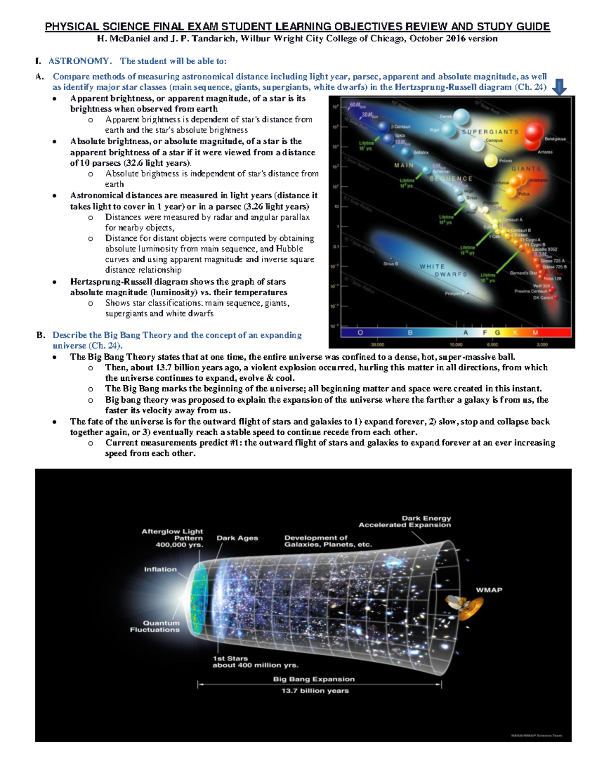 Phy Sci-Review Notes-Study Guide - PHYSICAL SCIENCE FINAL EXAM STUDENT ...