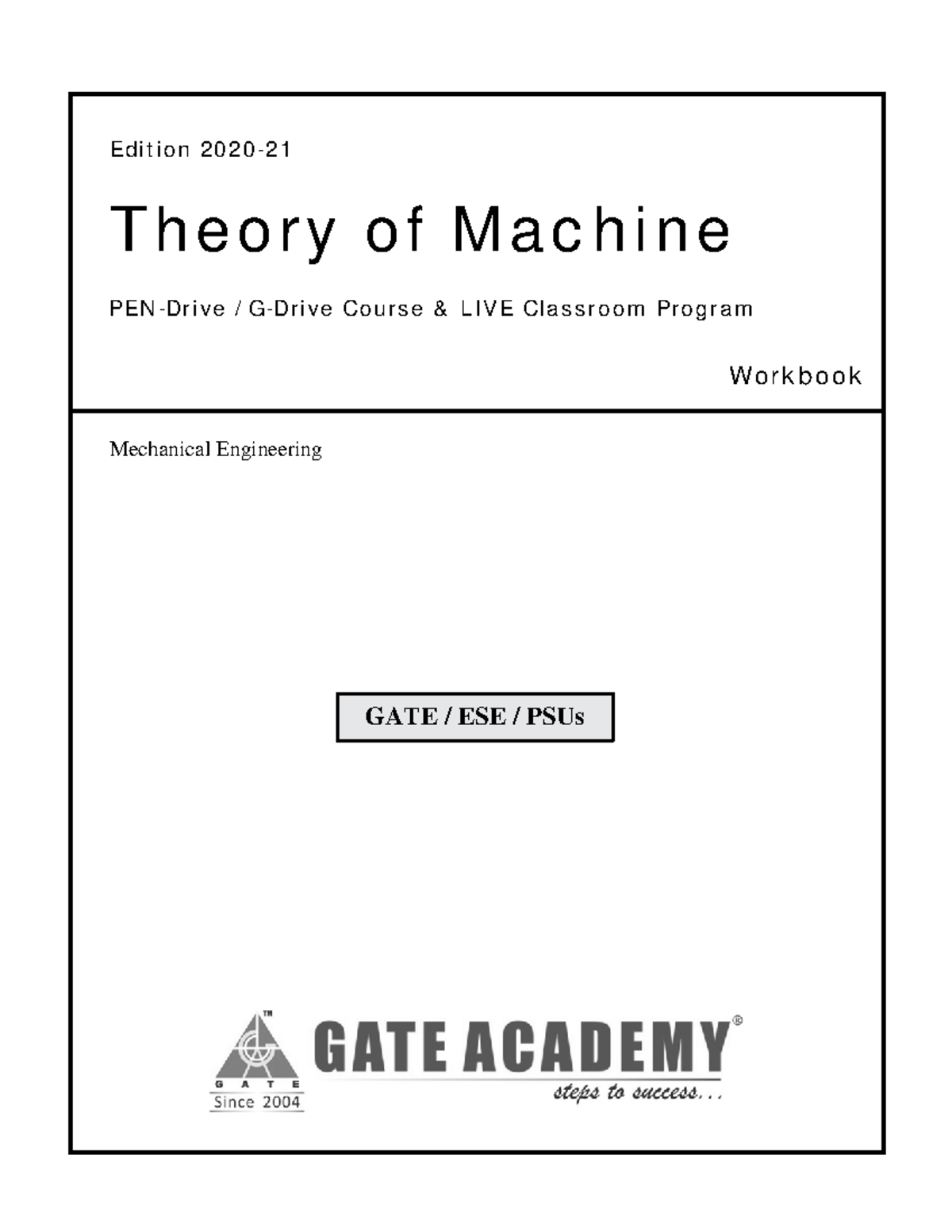 Theory of Machine Workbook Mechanical Studocu