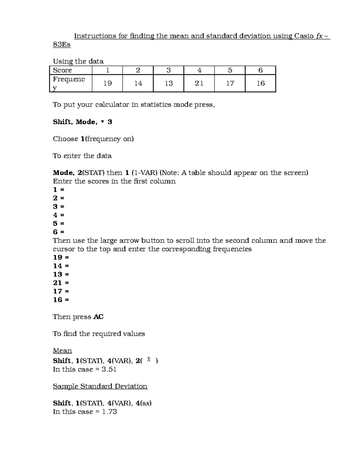 using-a-calculator-to-find-the-mean-and-standard-deviation