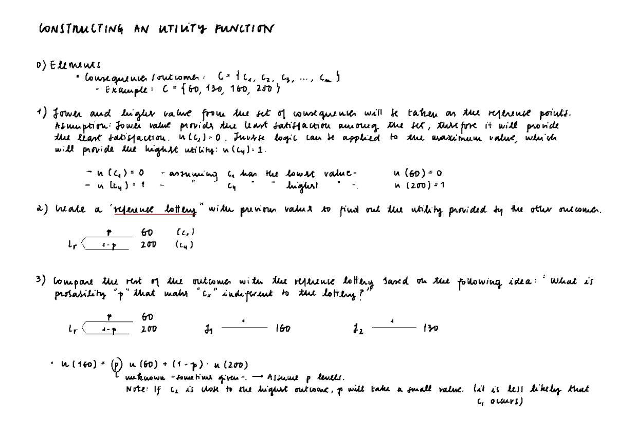 Game Theory - Constructing an utility function - CONSTNULTING AN ...