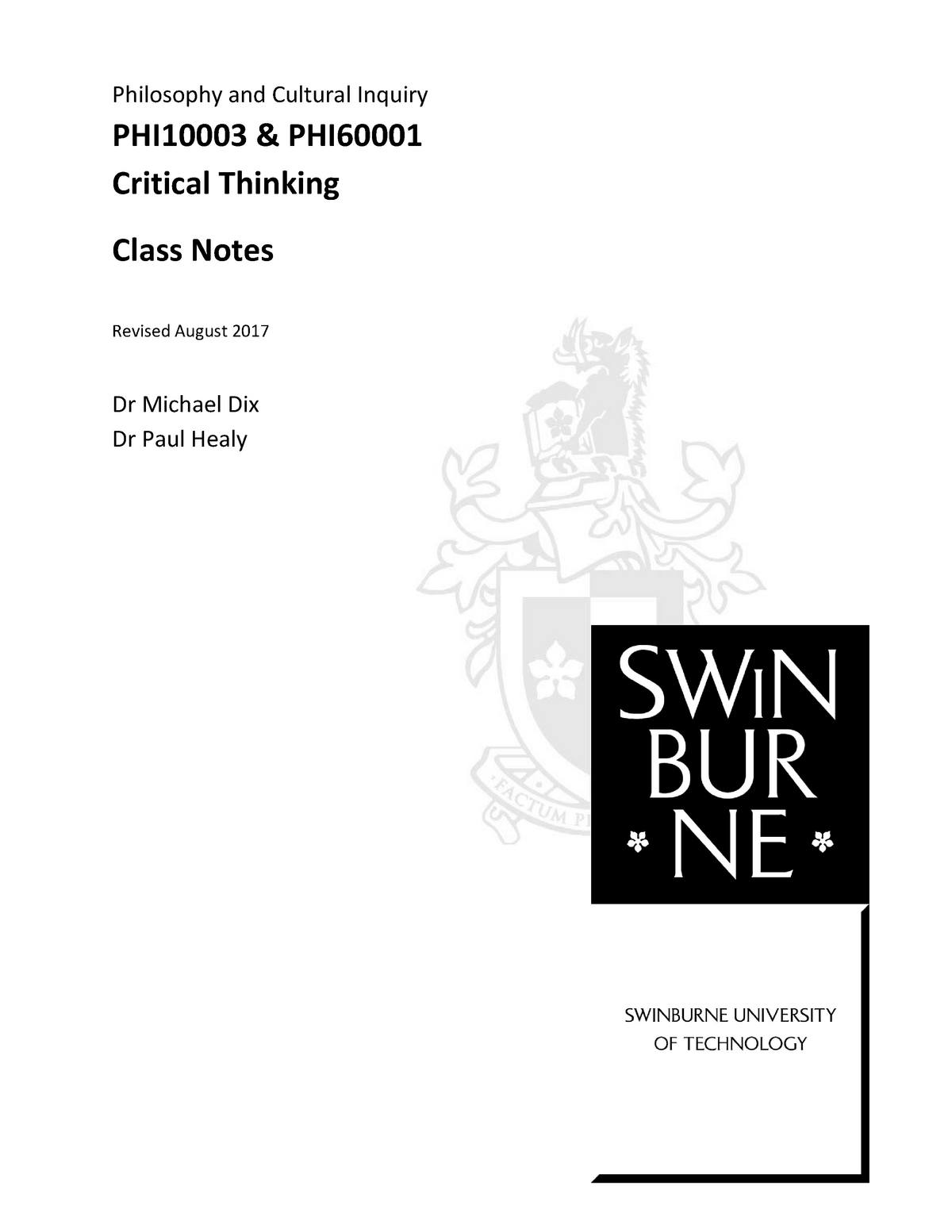 critical thinking knec notes