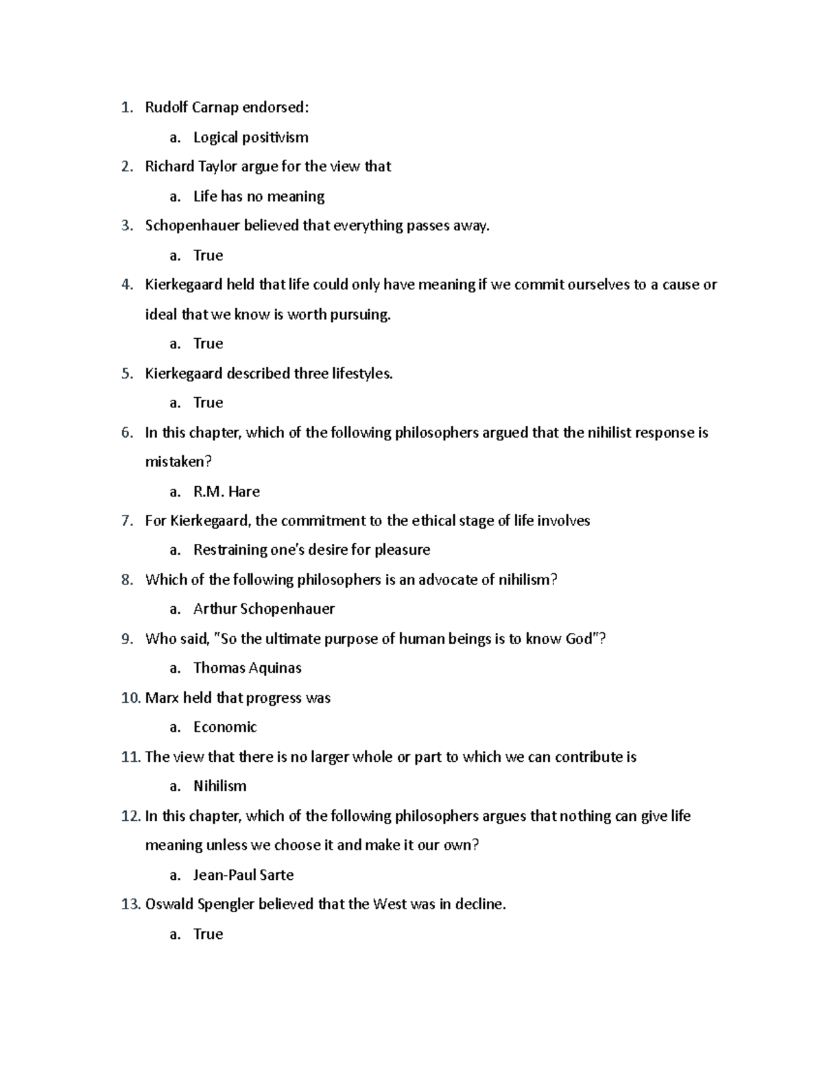 Chapter 9 Quiz - Practice Material (10 Questions) - Rudolf Carnap ...