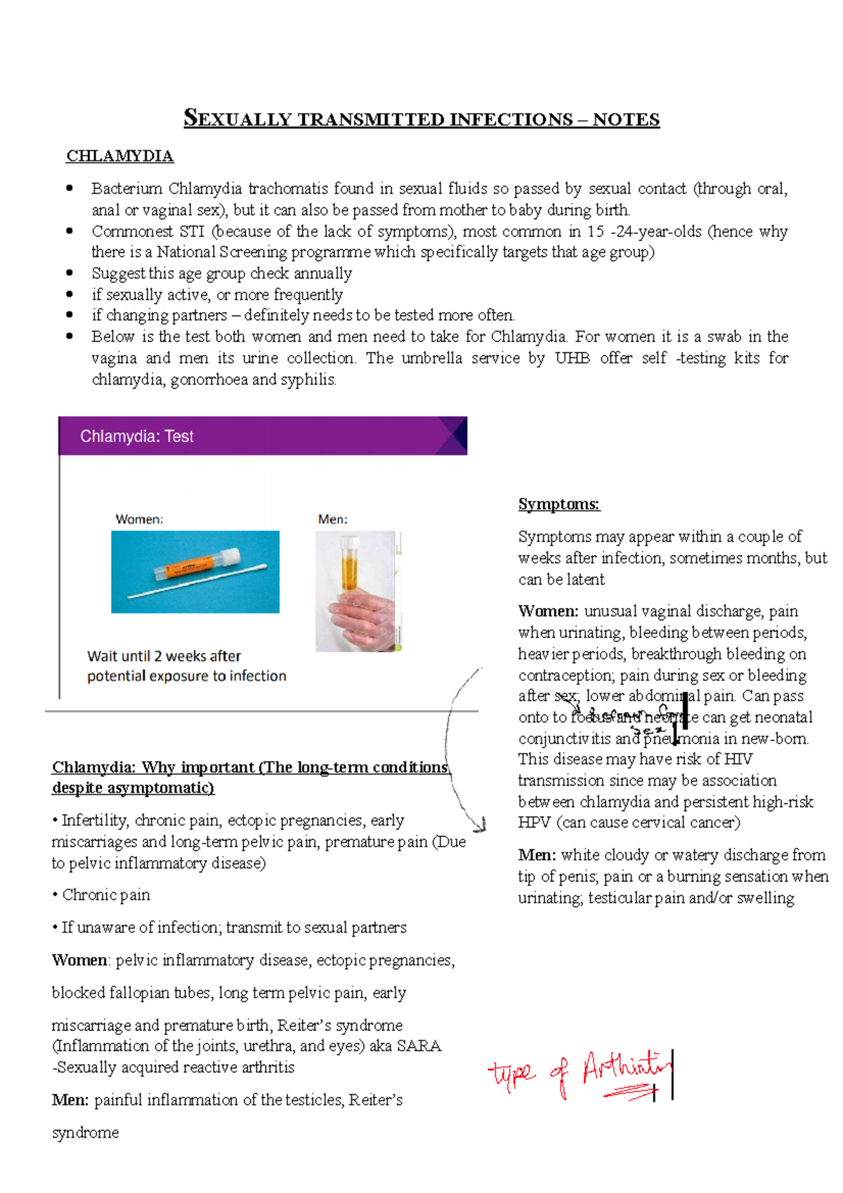 Sexually Transmitted Infections - S EXUALLY TRANSMITTED INFECTIONS ...