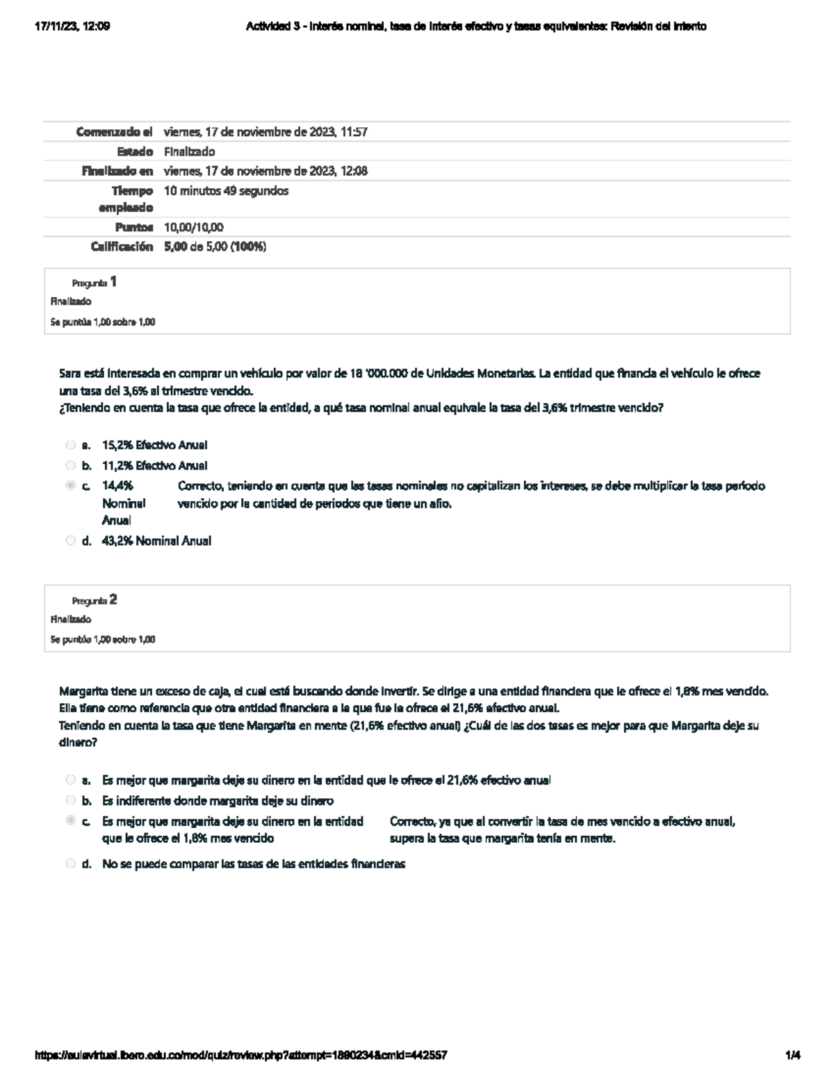 Actividad 3 - Interés nominal, tasa de Interés efectivo y tasas ...