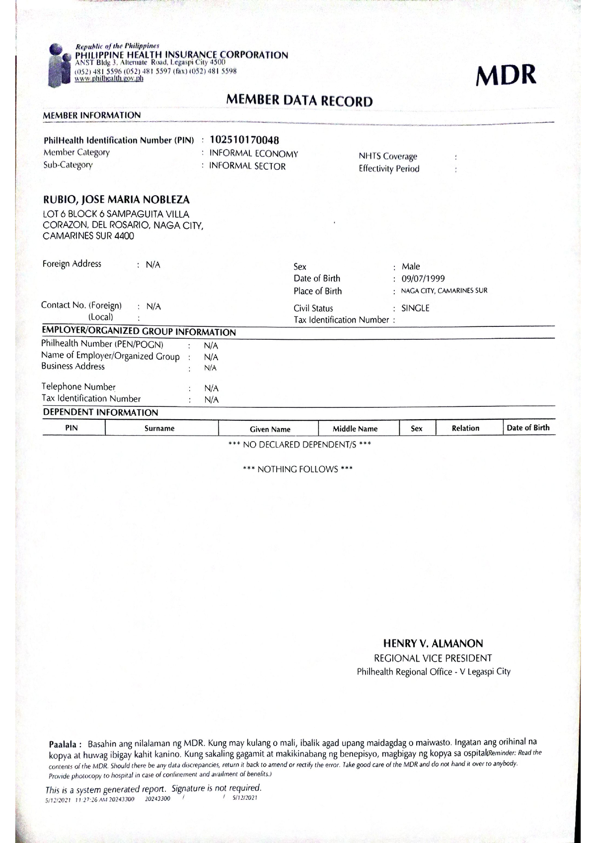 3-philhealth-mdr-form-bs-accountancy-studocu