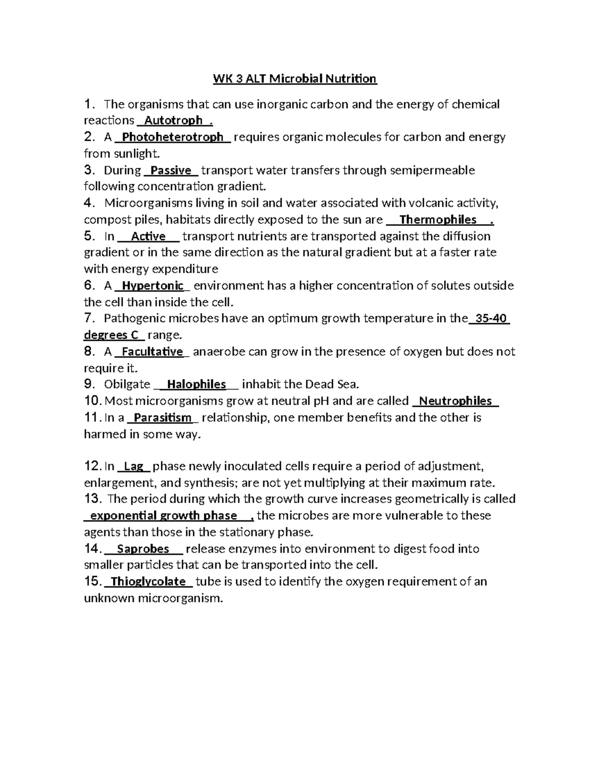 BIOS242 WK3 Microbial Nutrition-Hernandez, Jada - WK 3 ALT Microbial ...