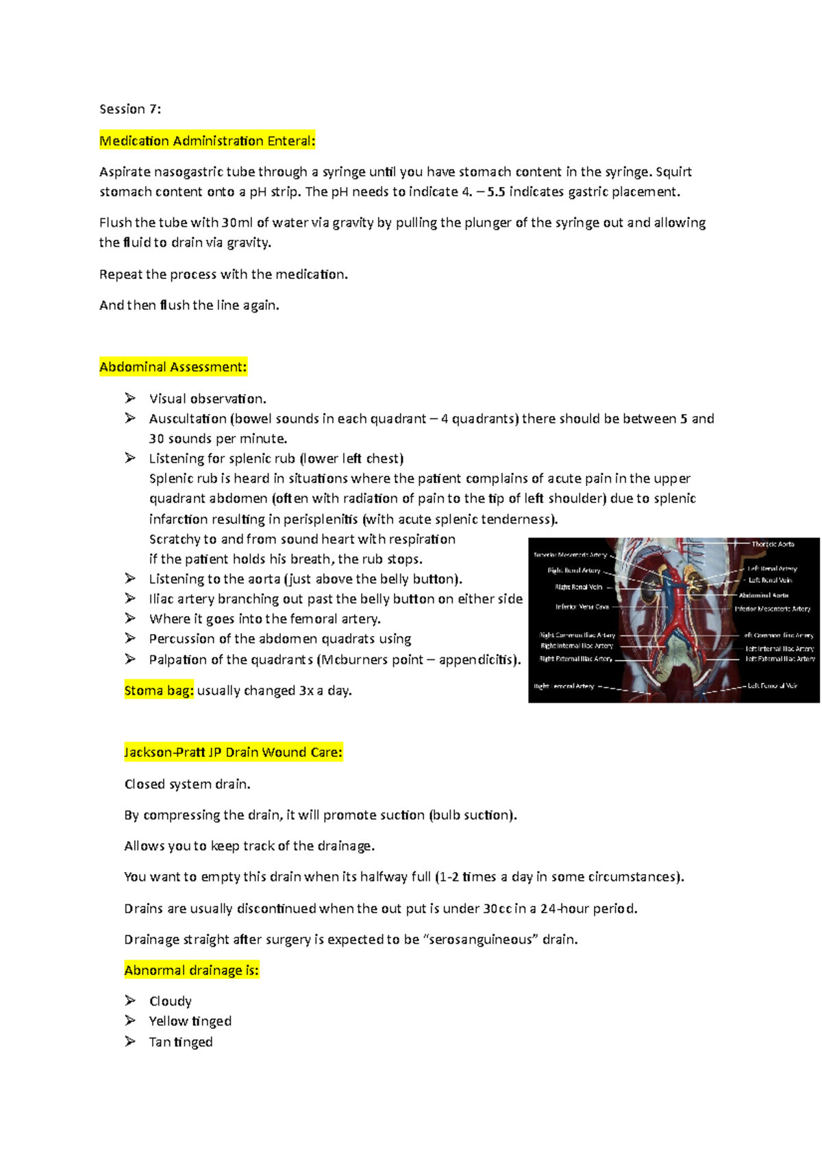 Session 7 Session 7 Medication Administration Enteral Aspirate