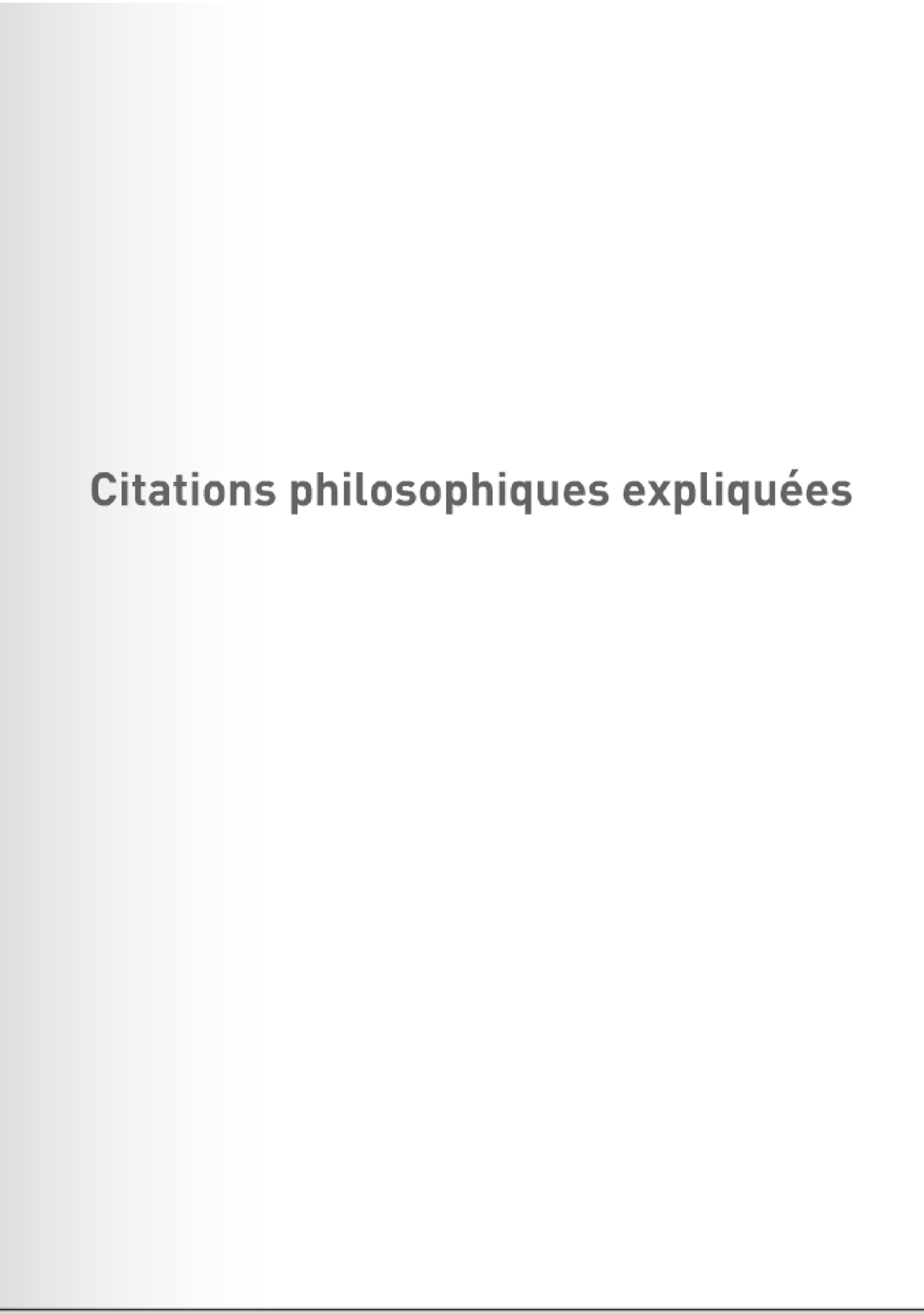 Citations philosophiques expliquées - Florence Perrin , Alexis